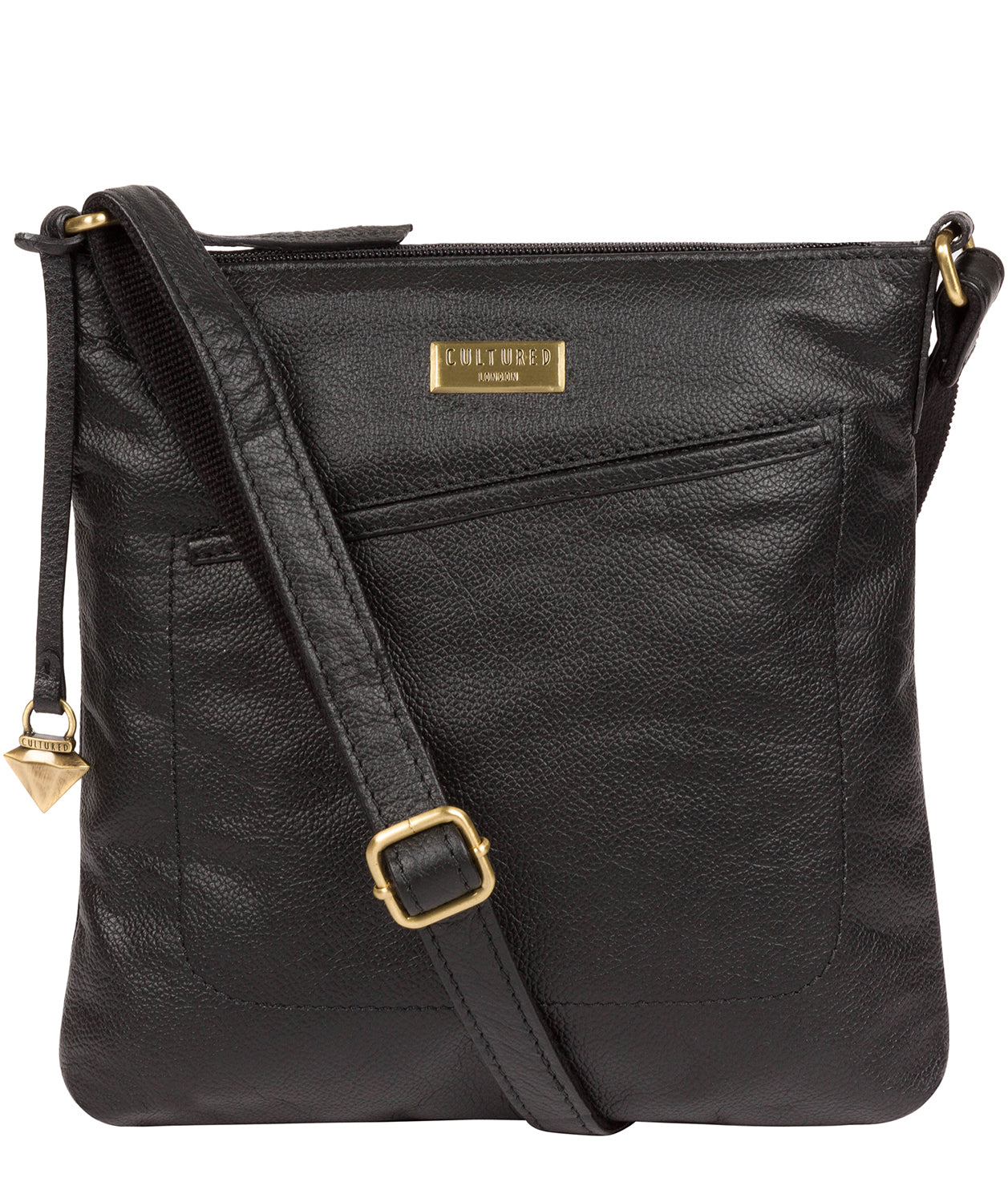 'Bronwyn' Black Leather Cross Body Bag image 1