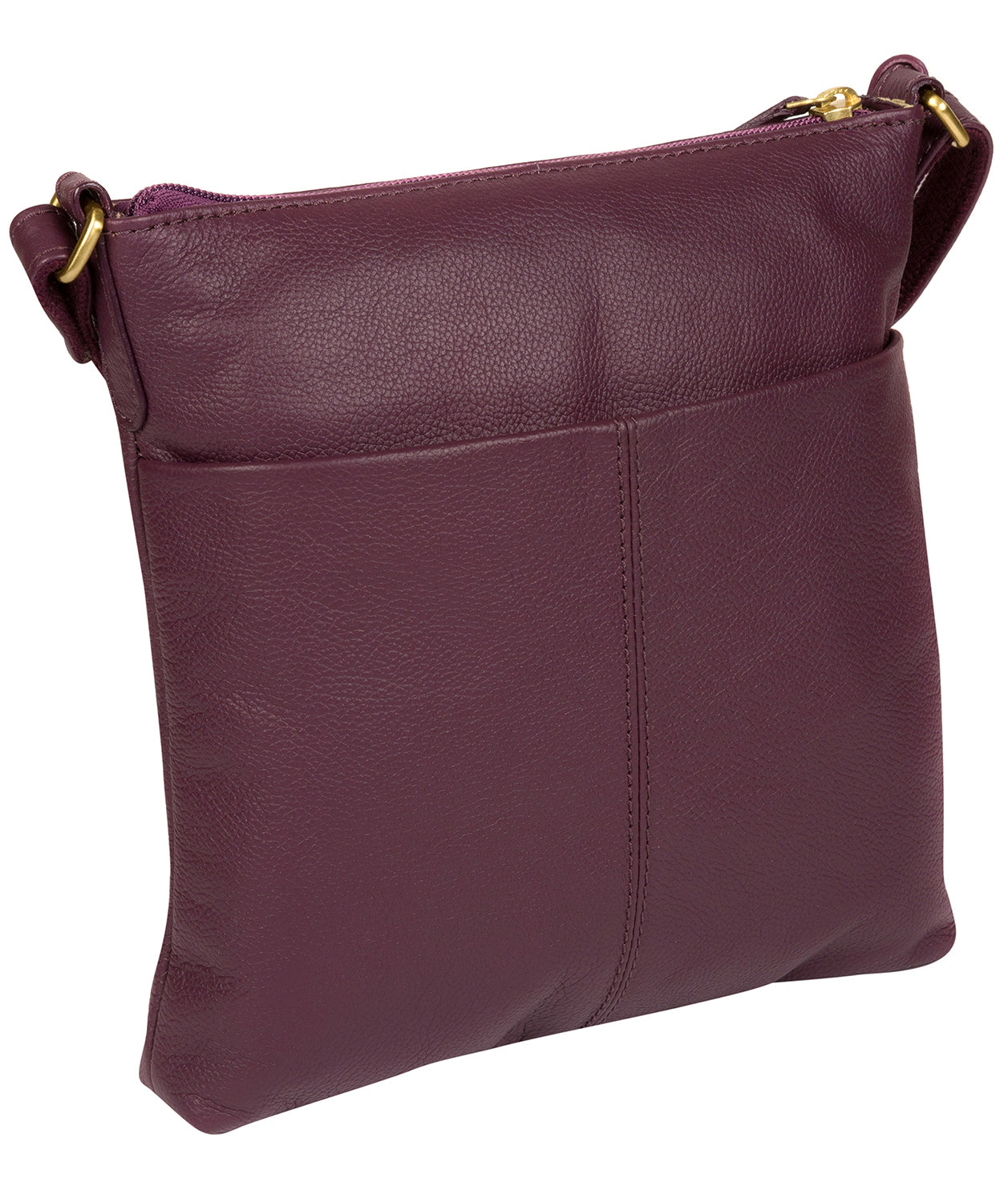 'Bronwyn' Fig Leather Cross Body Bag image 7