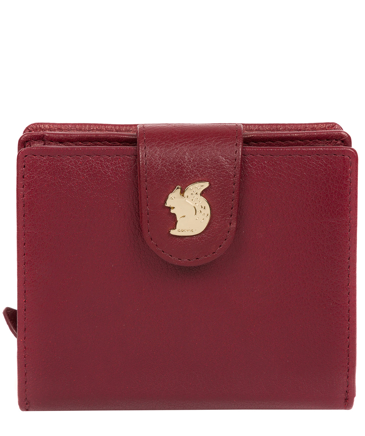 'Azaria' Deep Red Leather RFID Purse