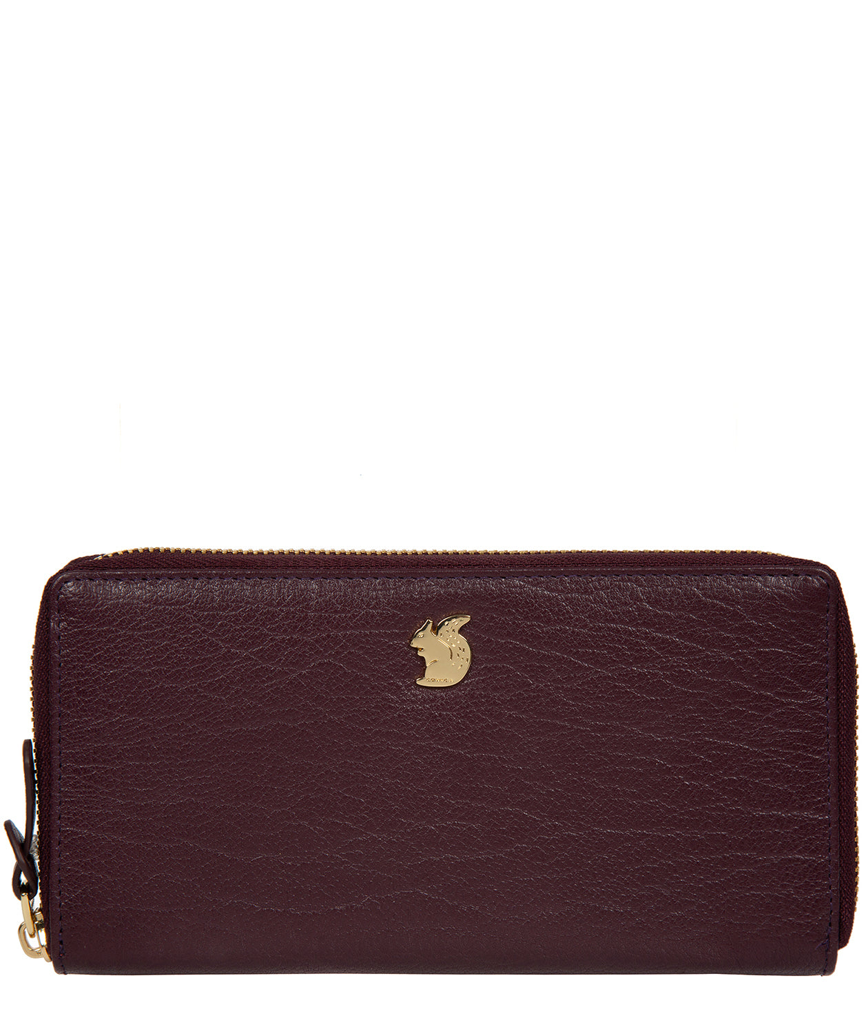 'Aisling' Plum Leather RFID Purse