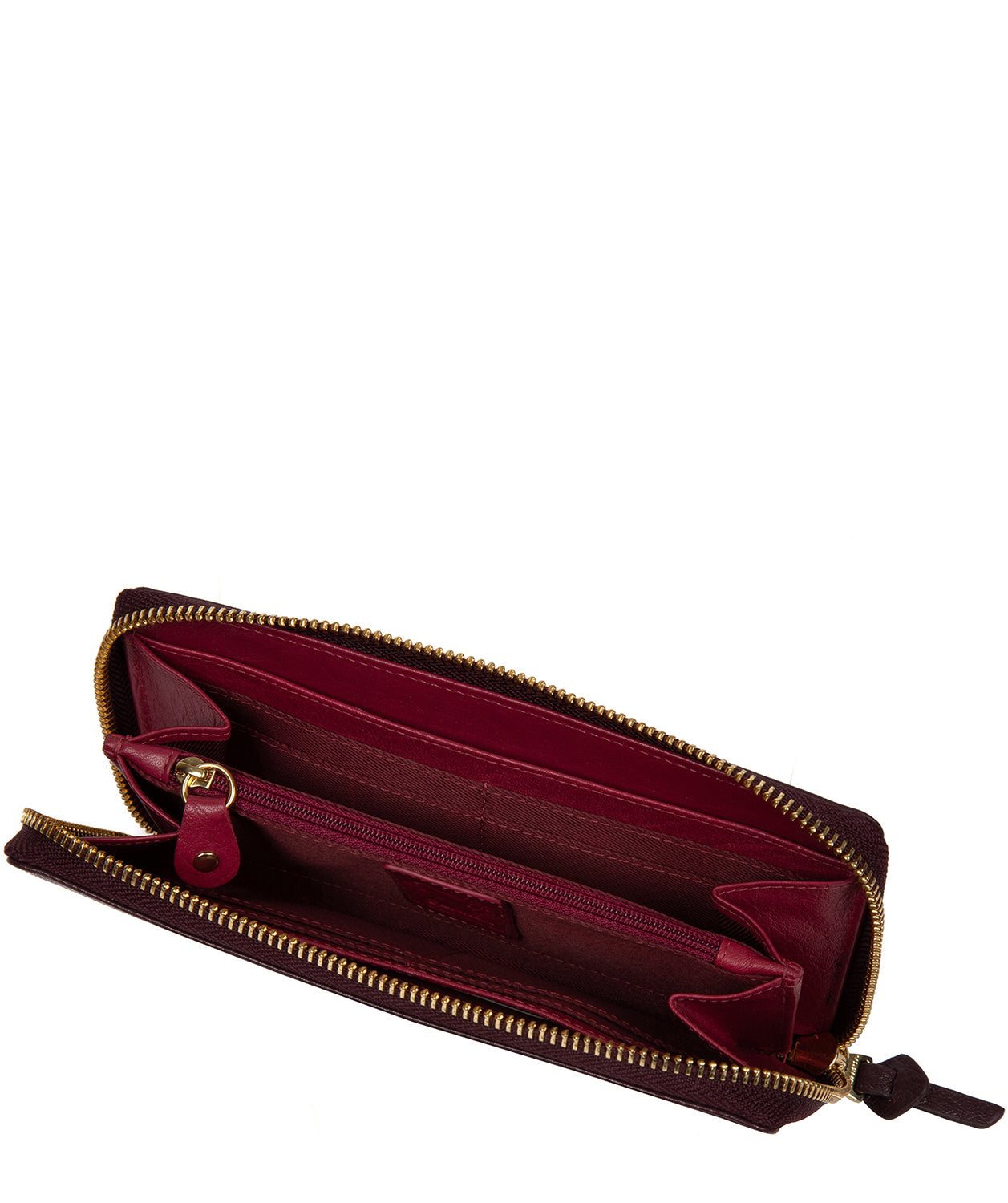 'Aisling' Plum Leather RFID Purse