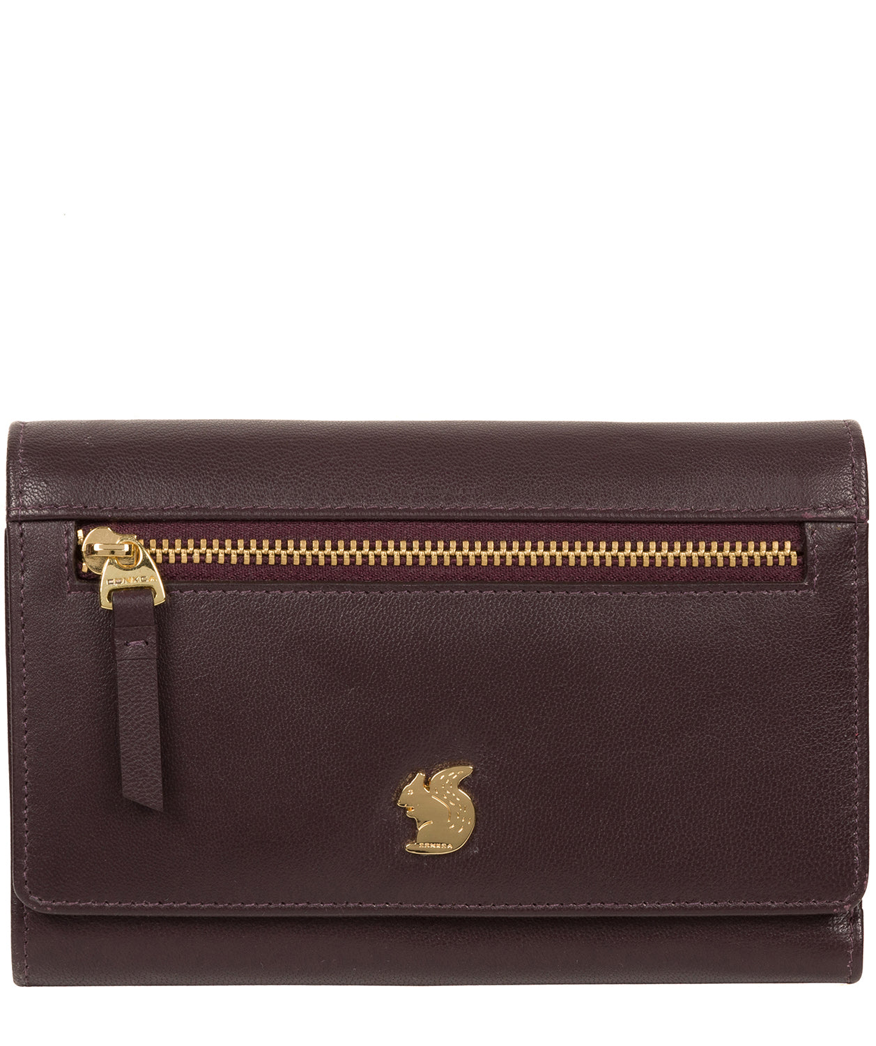 'Carey' Plum Leather Purse image 1