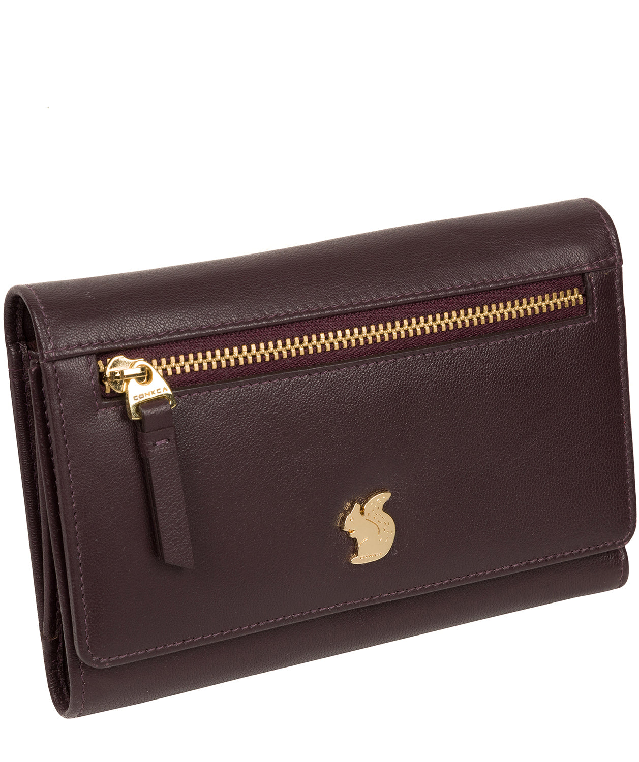 'Carey' Plum Leather Purse image 3