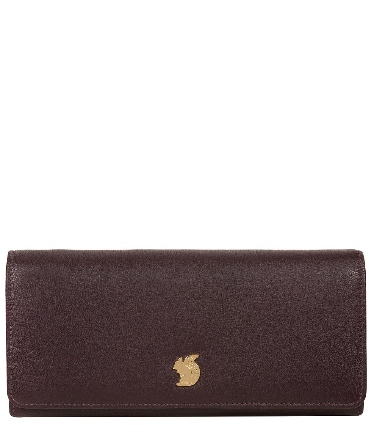 'Weisz' Plum Leather Purse image 1