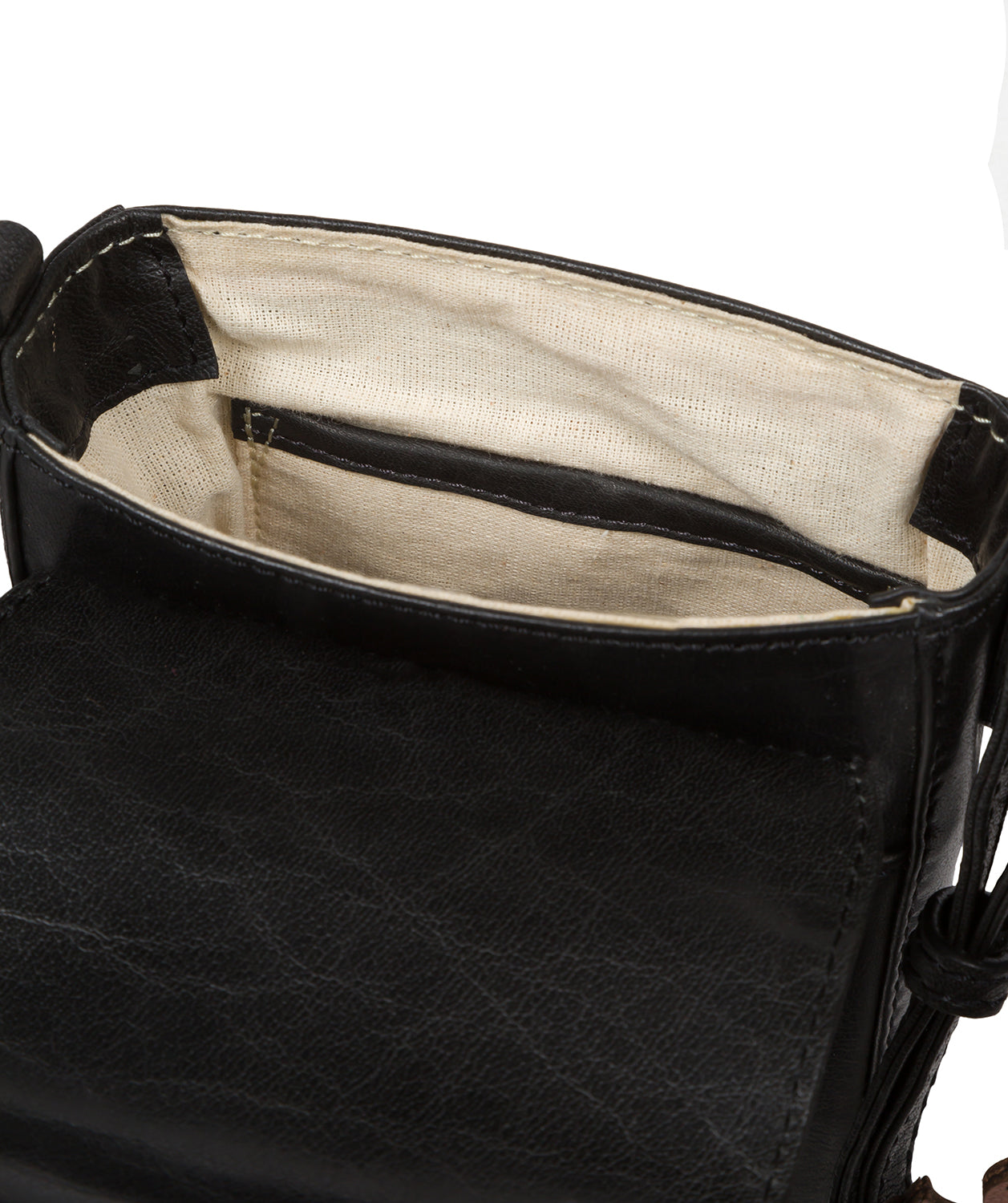 Conkca London Originals Collection #product-type#: 'Buzz' Black Leather Cross Body Phone Bag