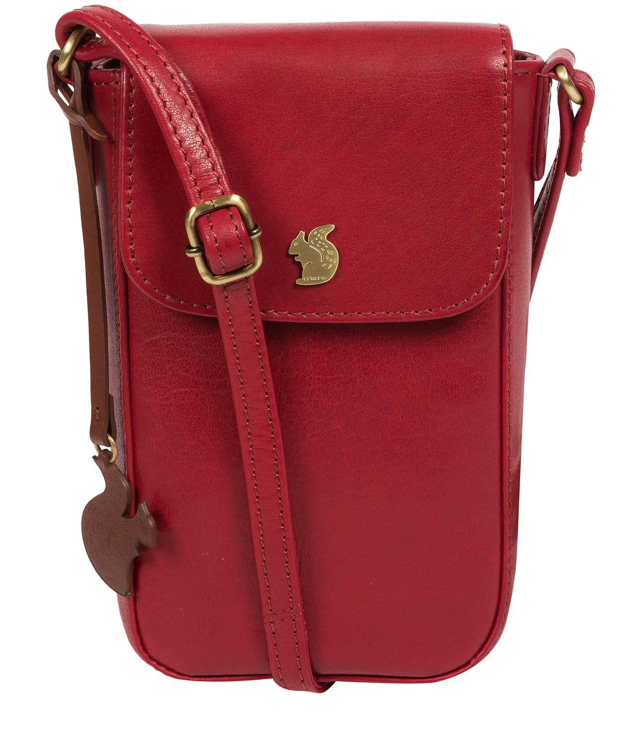 'Buzz' Chilli Pepper Leather Small Cross Body Bag