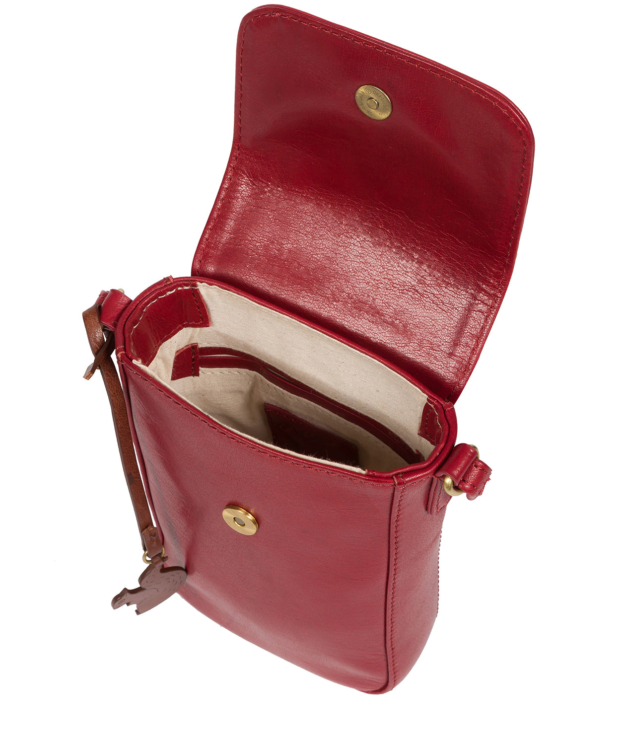 'Buzz' Chilli Pepper Leather Small Cross Body Bag