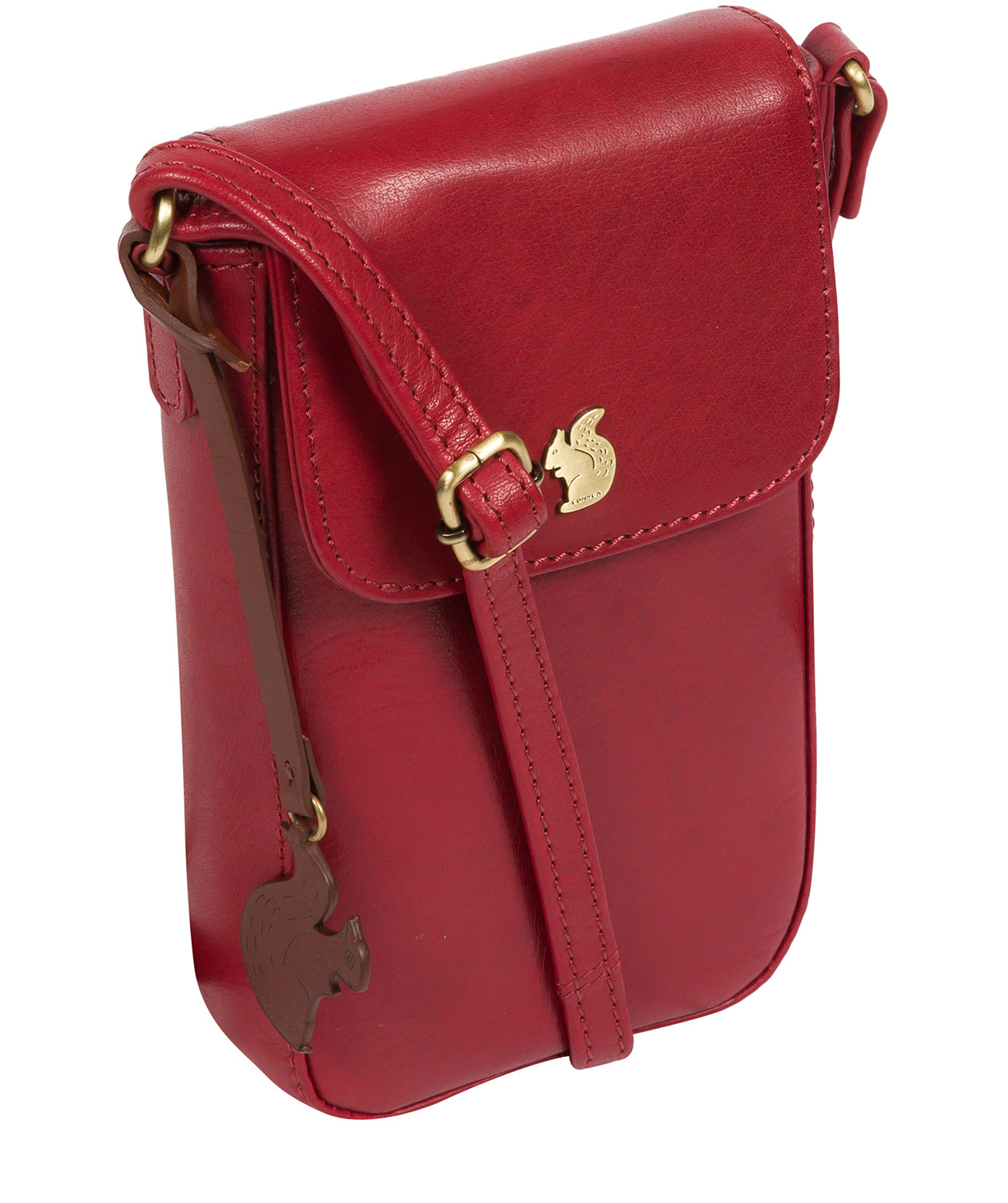 'Buzz' Chilli Pepper Leather Small Cross Body Bag