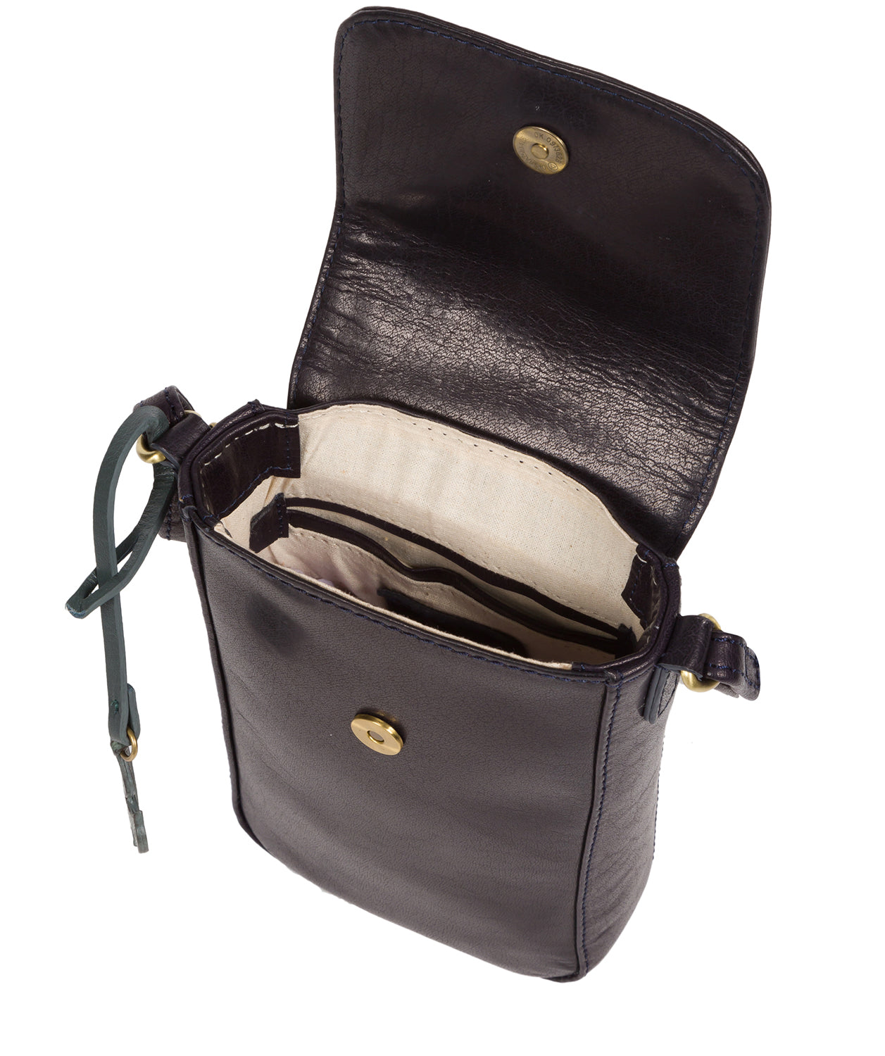 'Buzz' Navy Leather Small Cross Body Bag