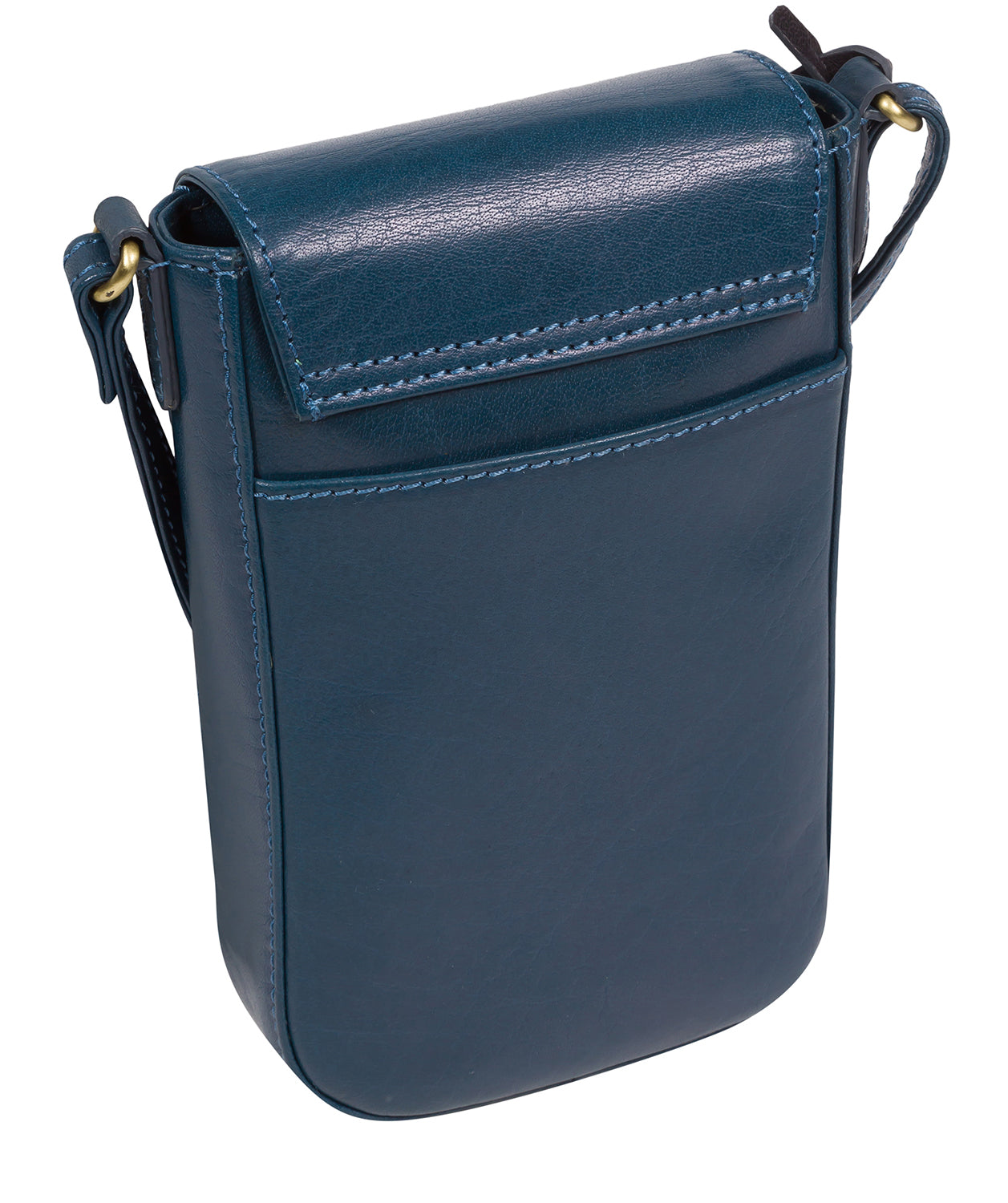 'Buzz' Snorkel Blue Leather Small Cross Body Bag