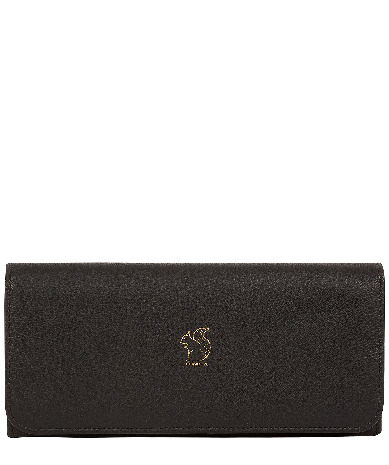 'Jorja' Pebble Black Leather Purse