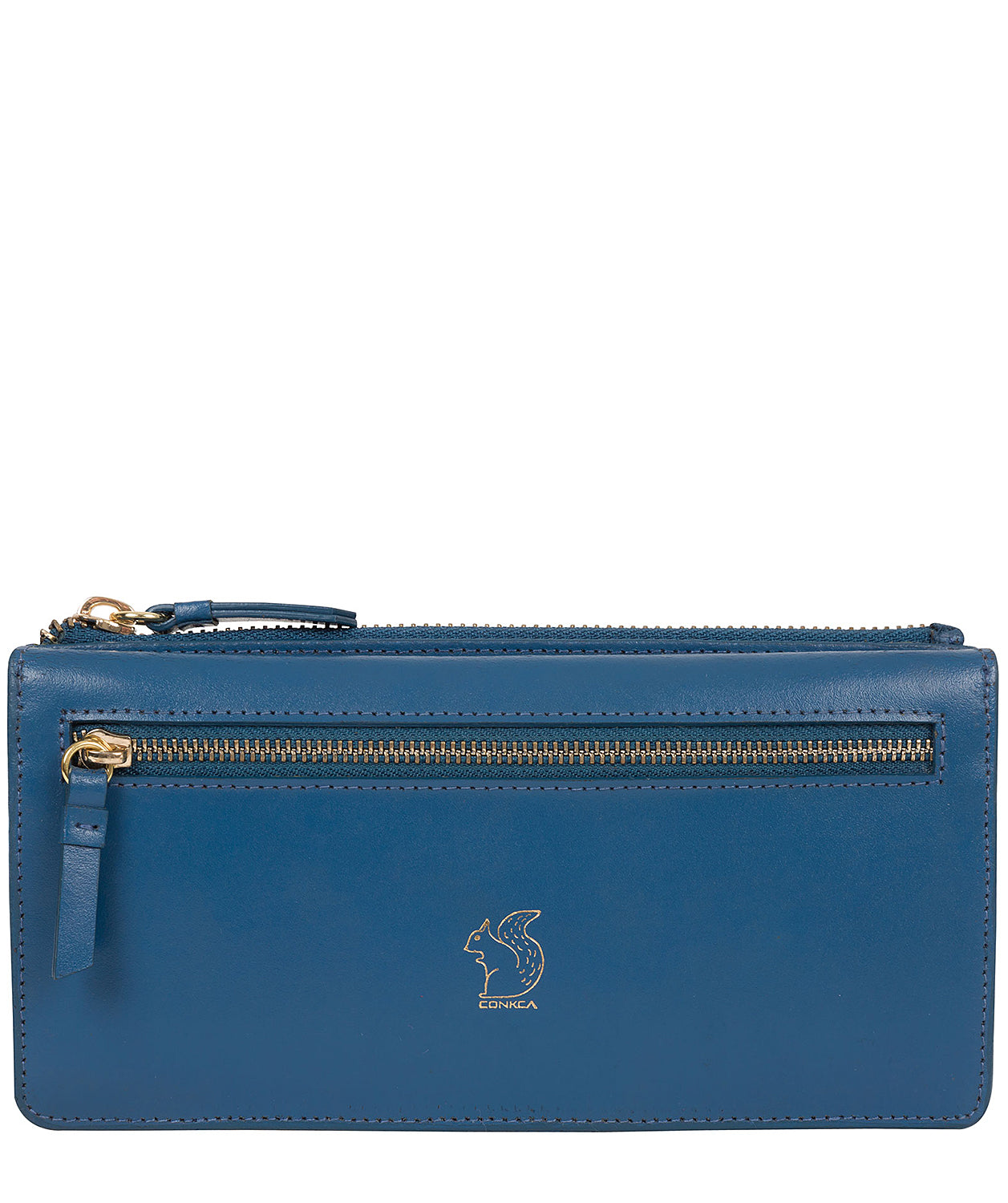 'Daya' Blue Leather Purse