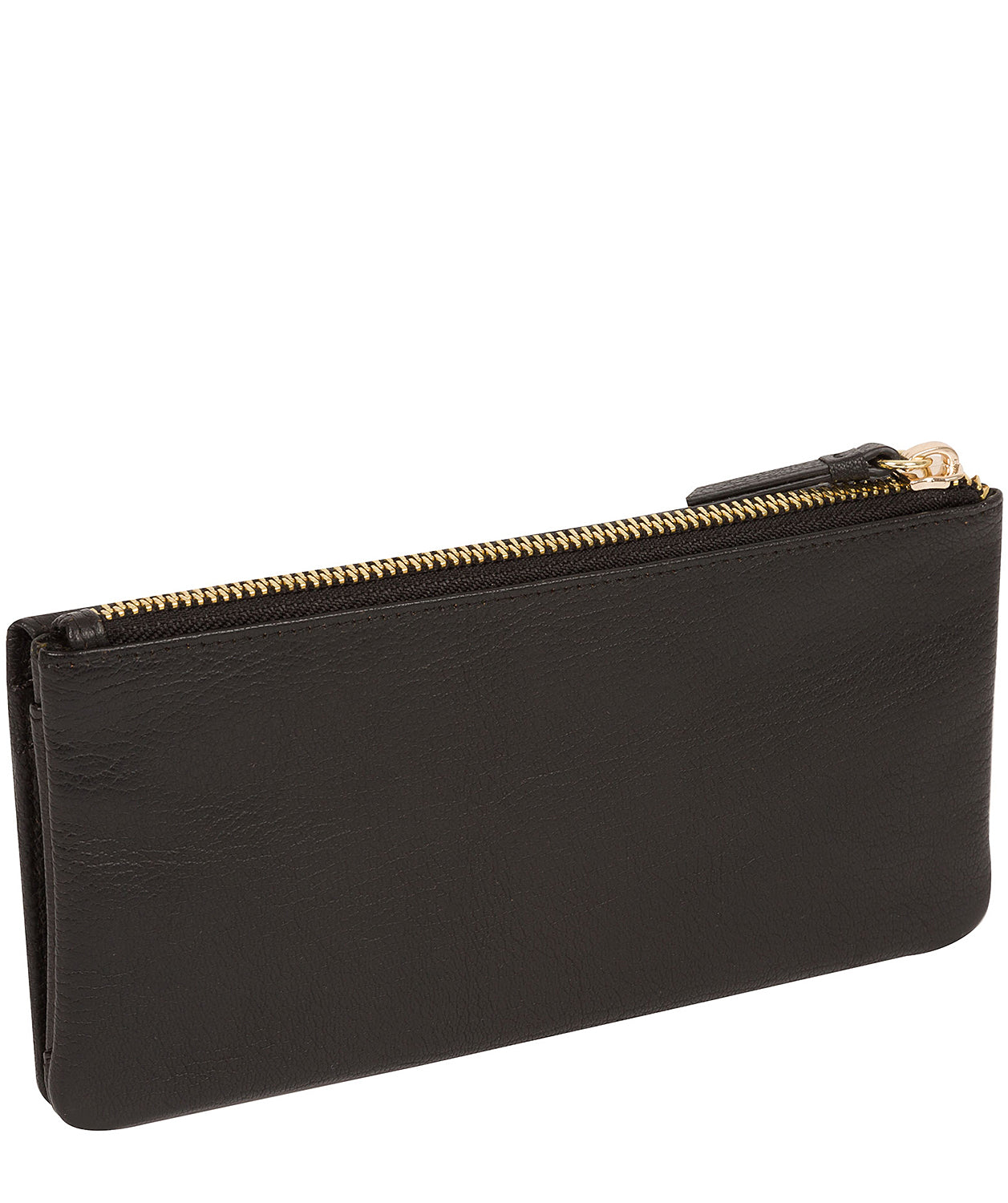 'Daya' Pebble Black Leather Purse