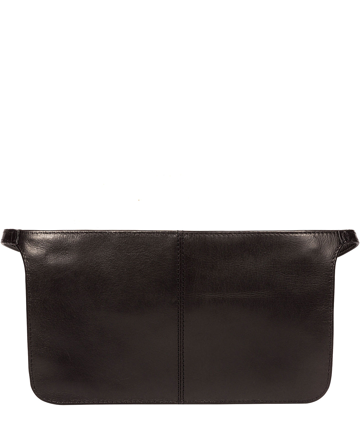 'Planar' Black Leather Bum Bag