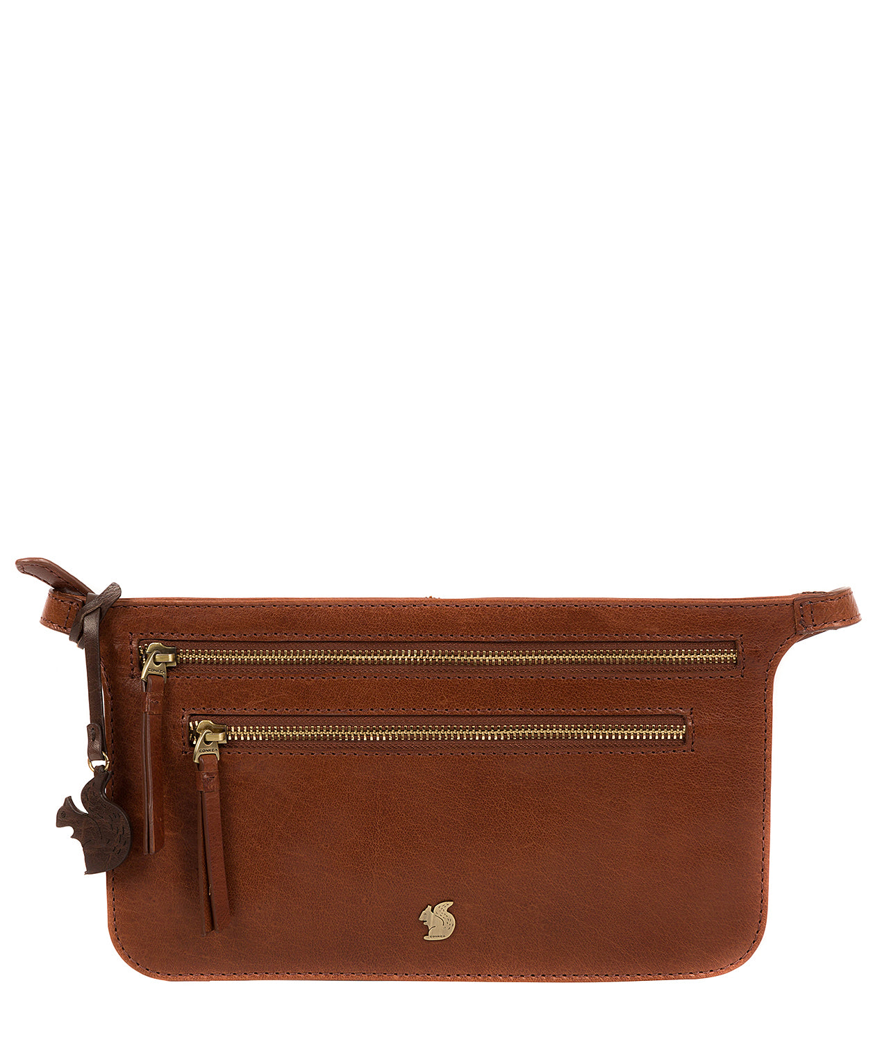 'Planar' Conker Brown Leather Bum Bag