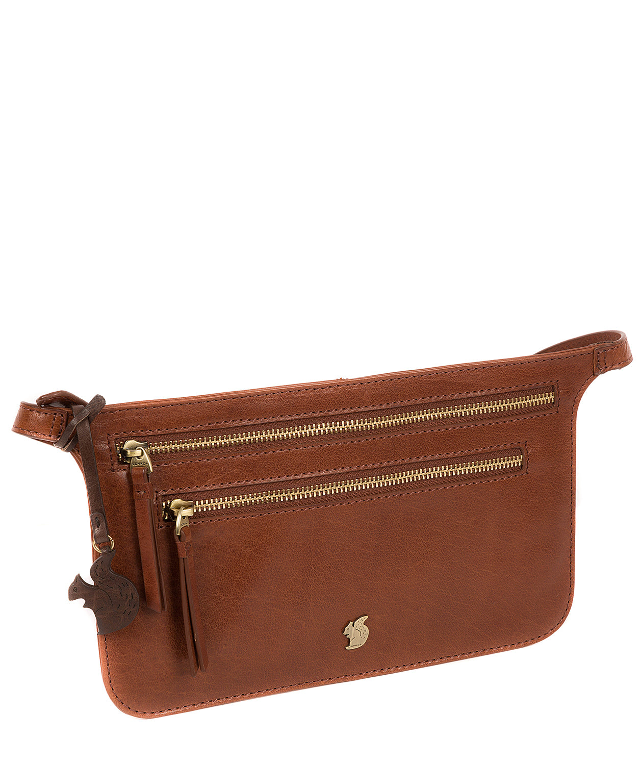 'Planar' Conker Brown Leather Bum Bag