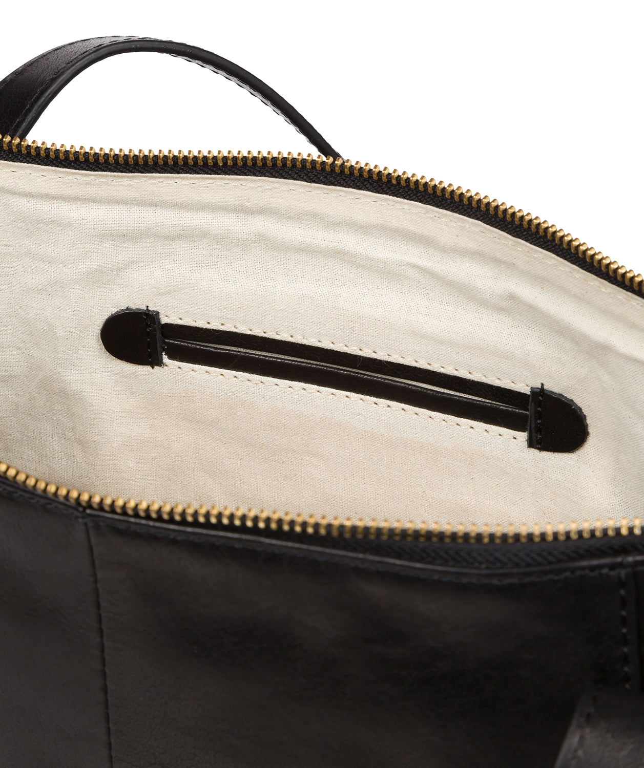 'Mondo' Black Leather Tote Bag