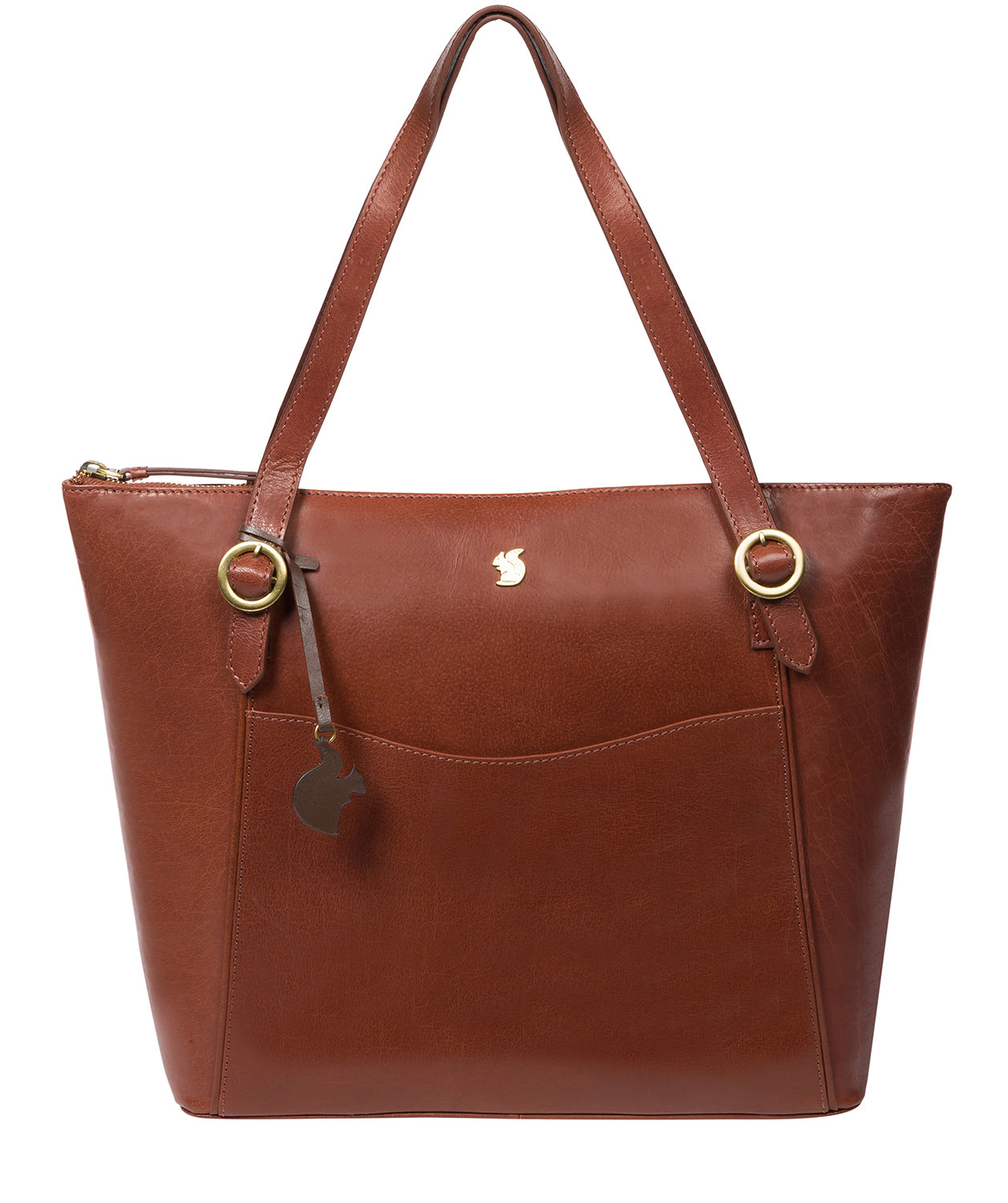 'Mondo' Conker Brown Leather Tote Bag