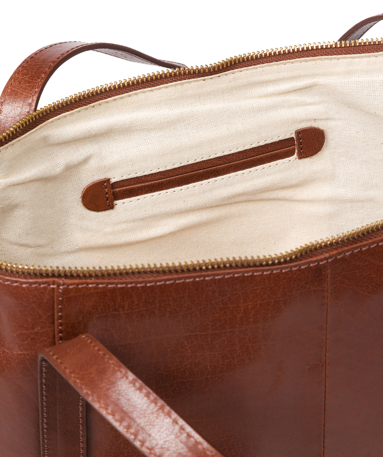 'Mondo' Conker Brown Leather Tote Bag