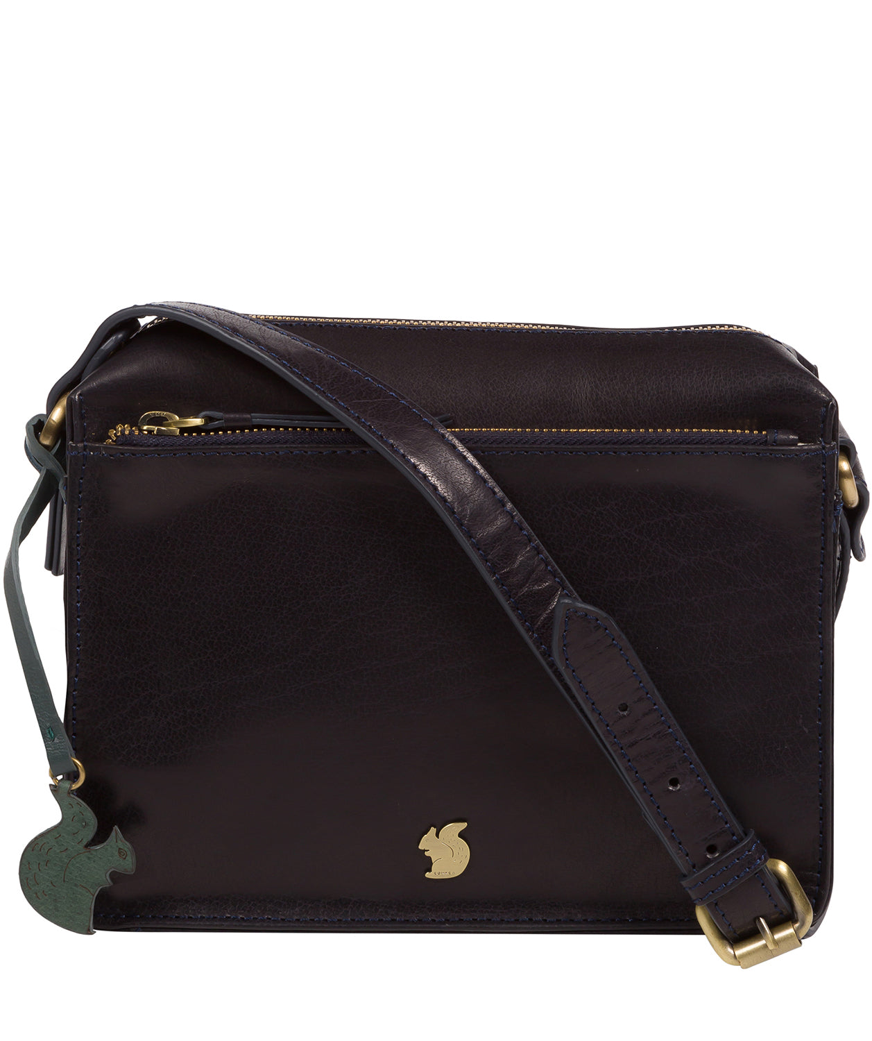 'Aurora' Navy Leather Cross Body Bag