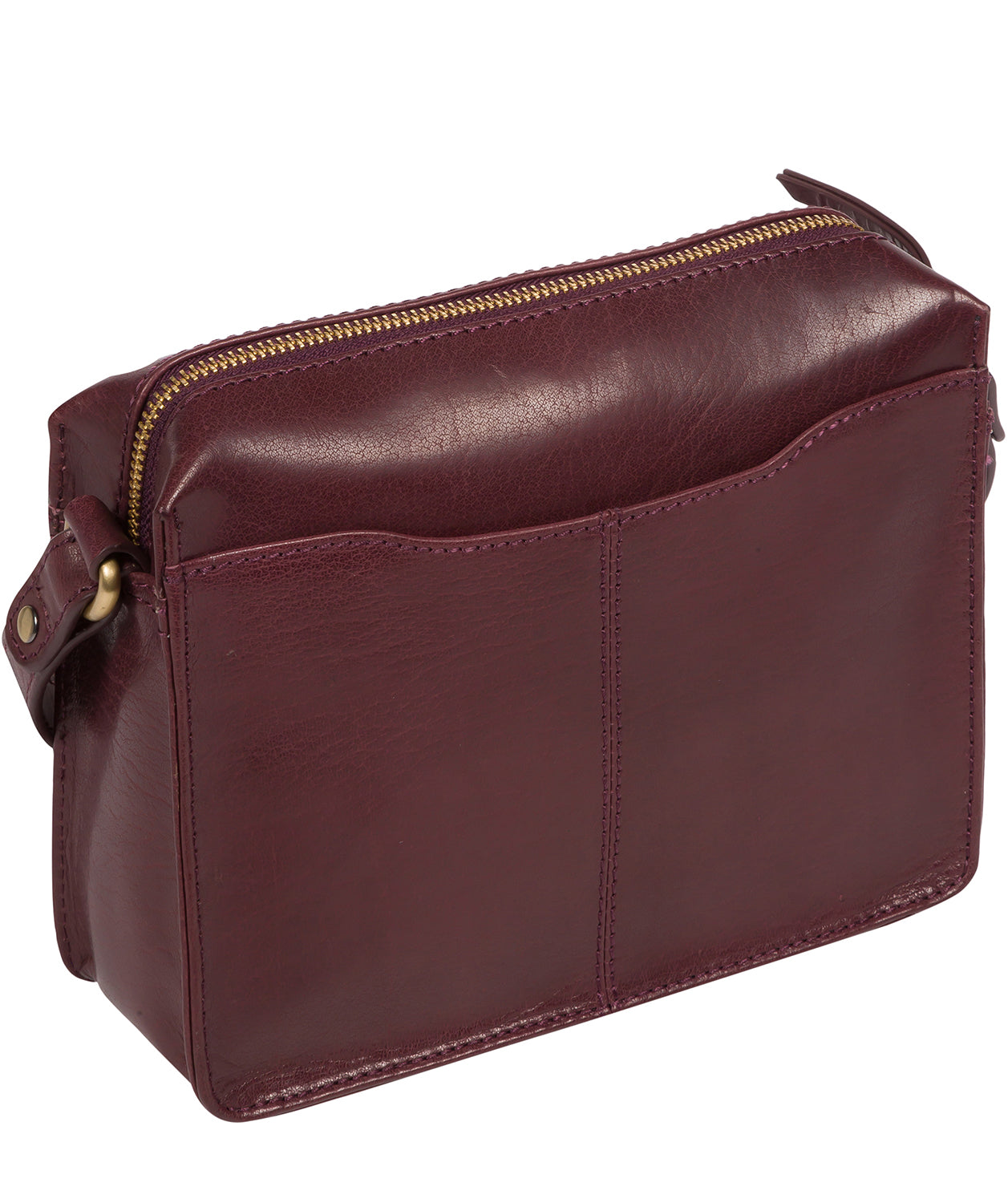 Plum leather handbag online