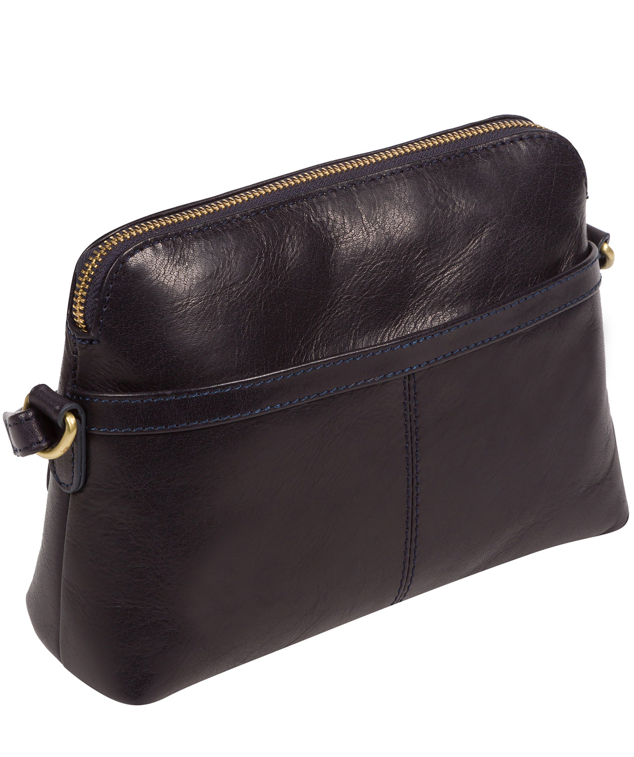 'Dainty' Plum Leather Cross Body Bag