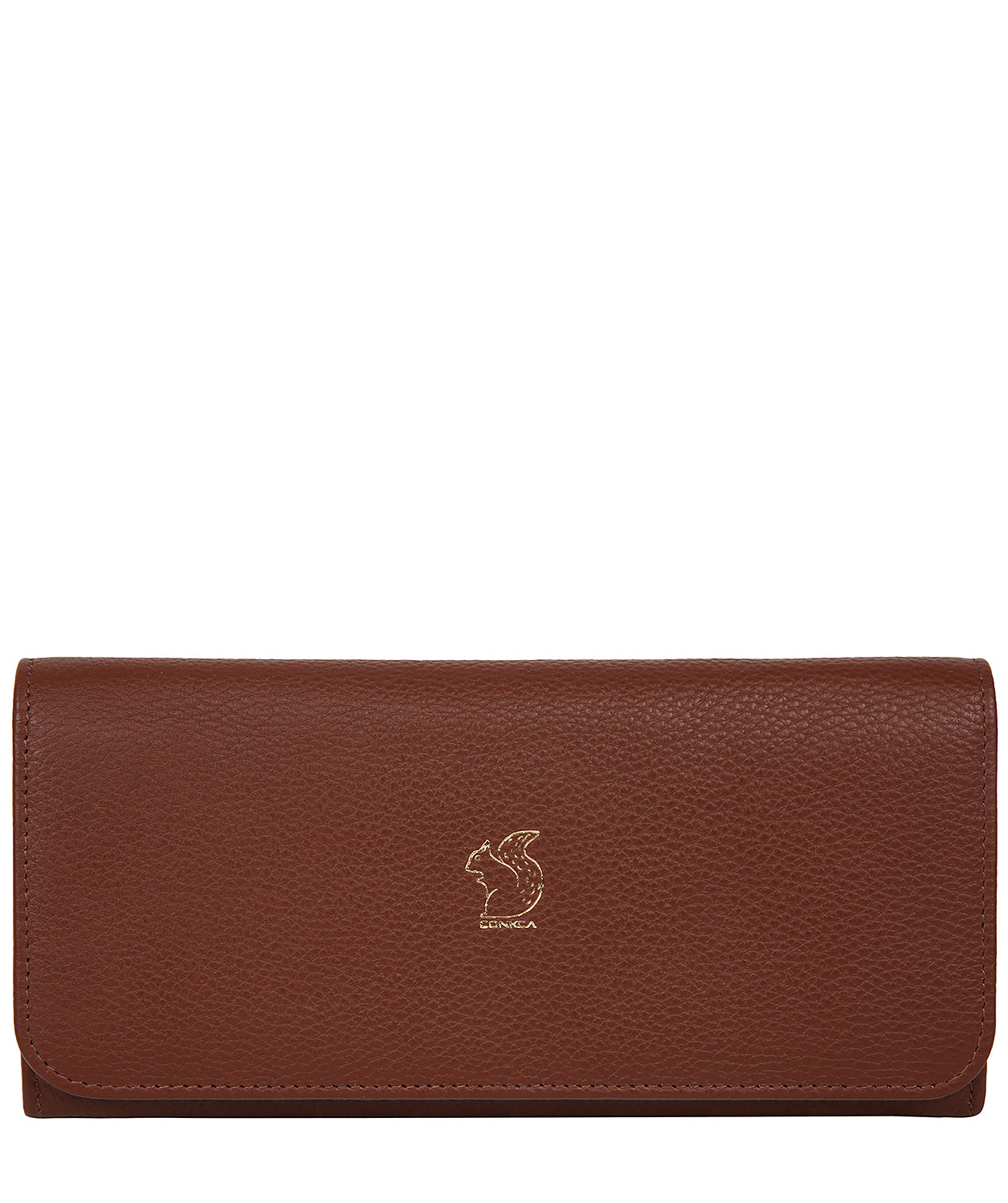 'Jorja' Chestnut Leather Purse