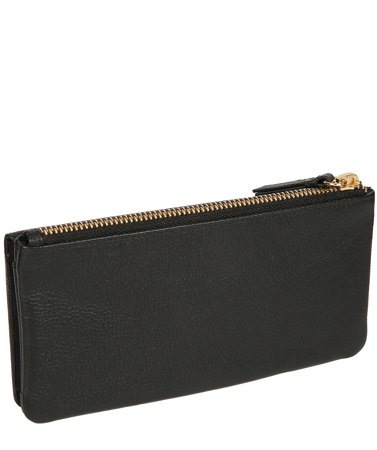 'Daya' Black Leather Purse