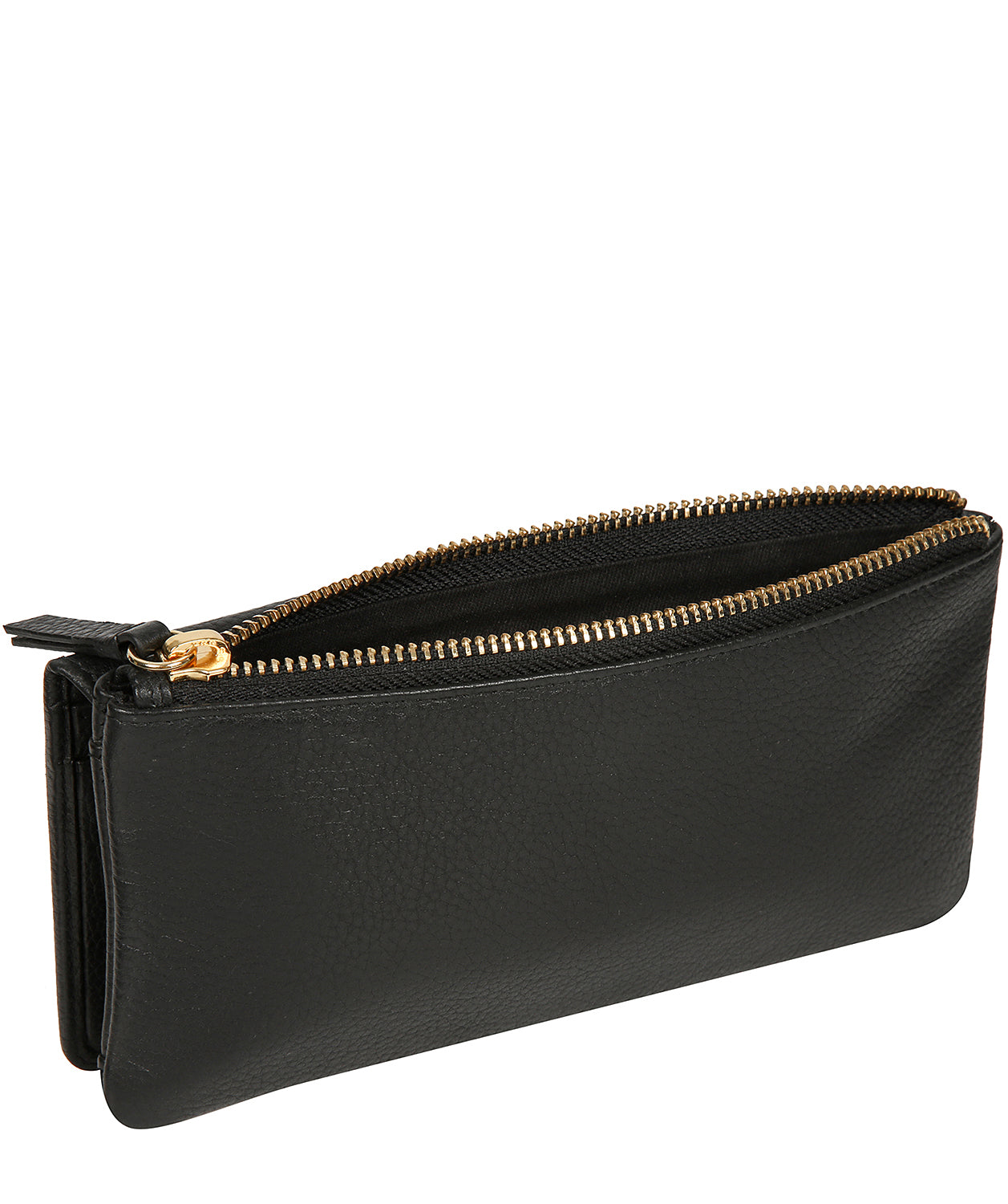 'Daya' Black Leather Purse