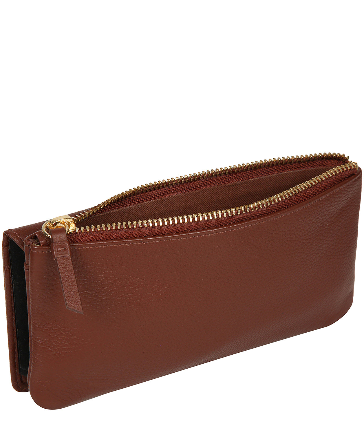 'Daya' Chestnut Leather Purse