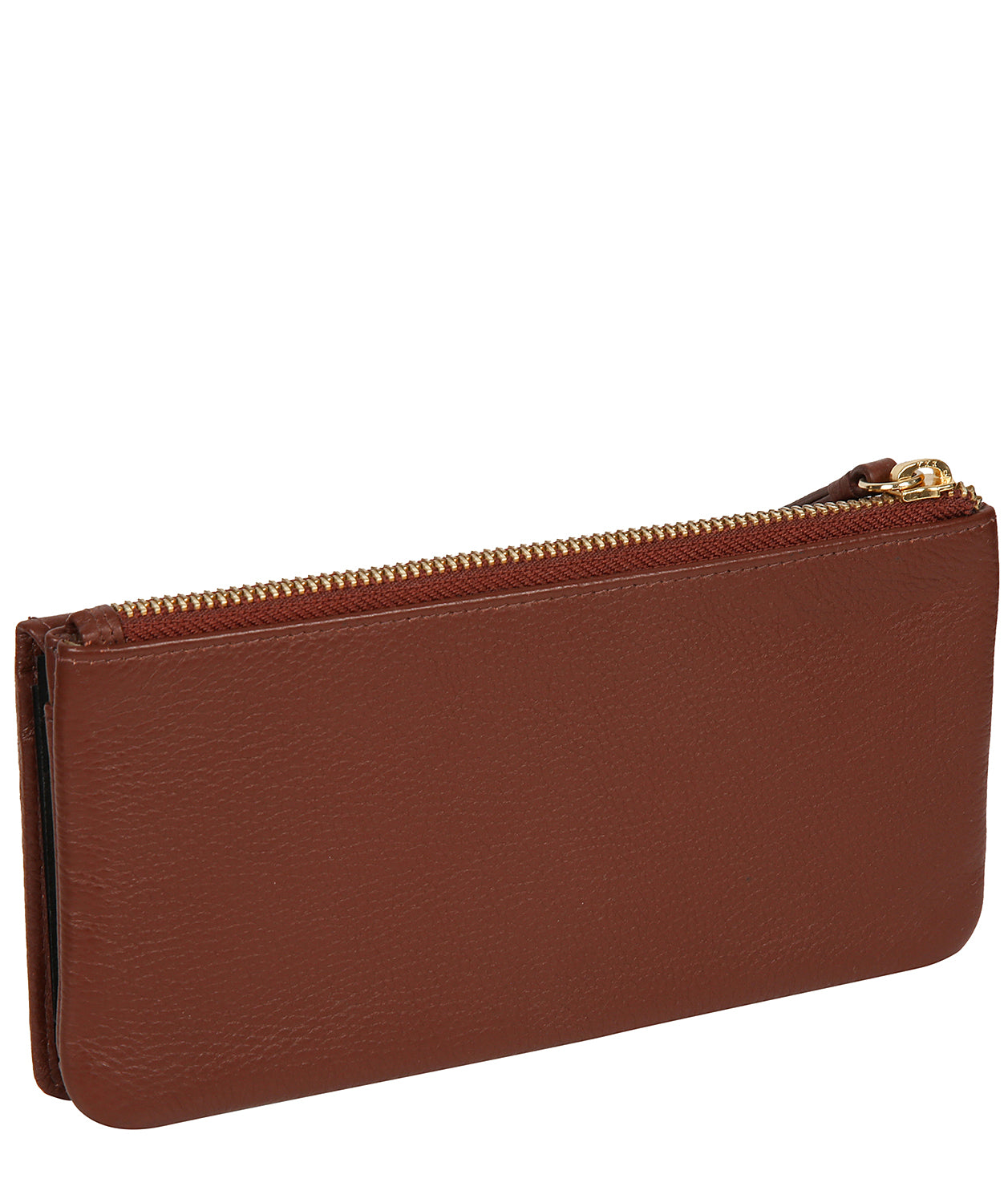 'Daya' Chestnut Leather Purse