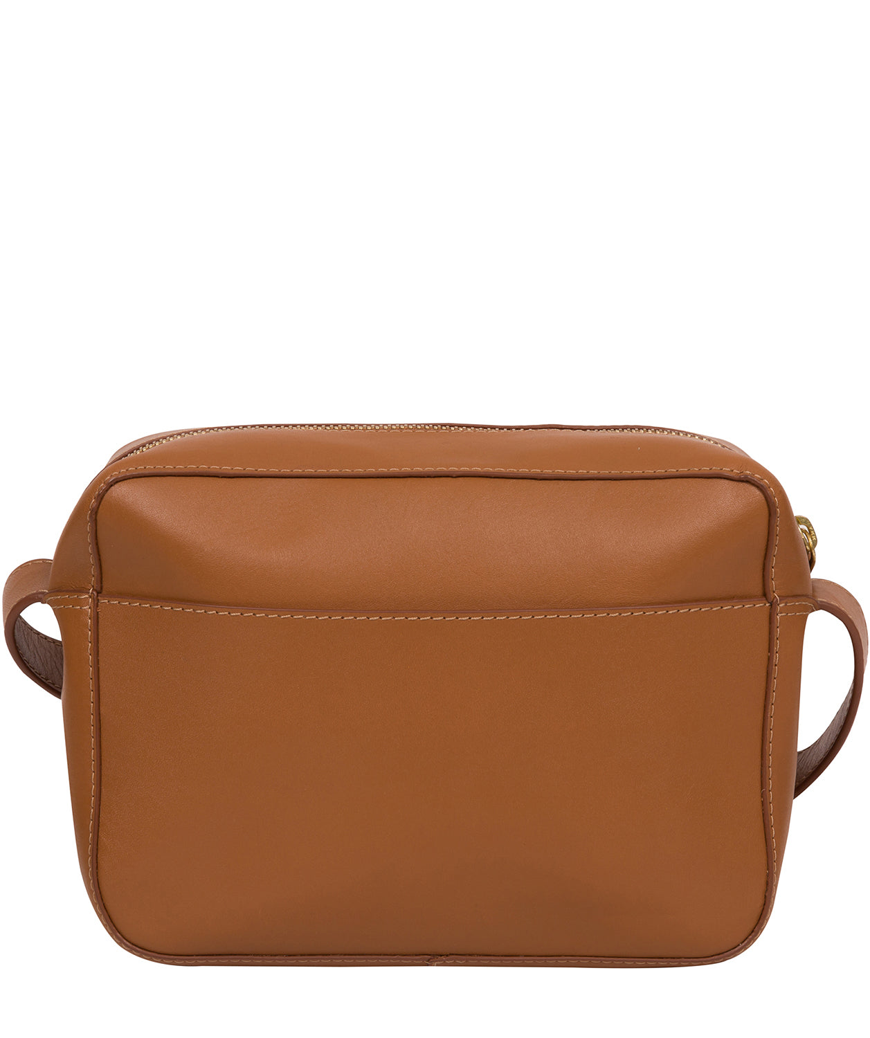 'Tatum' Saddle Tan Vegetable-Tanned Leather Cross Body Bag