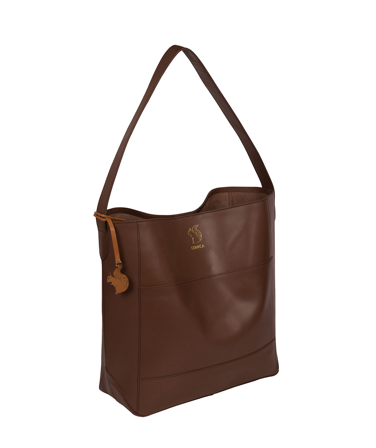 'Reynolds' Ombre Chestnut Vegetable Tanned Leather Shoulder Bag