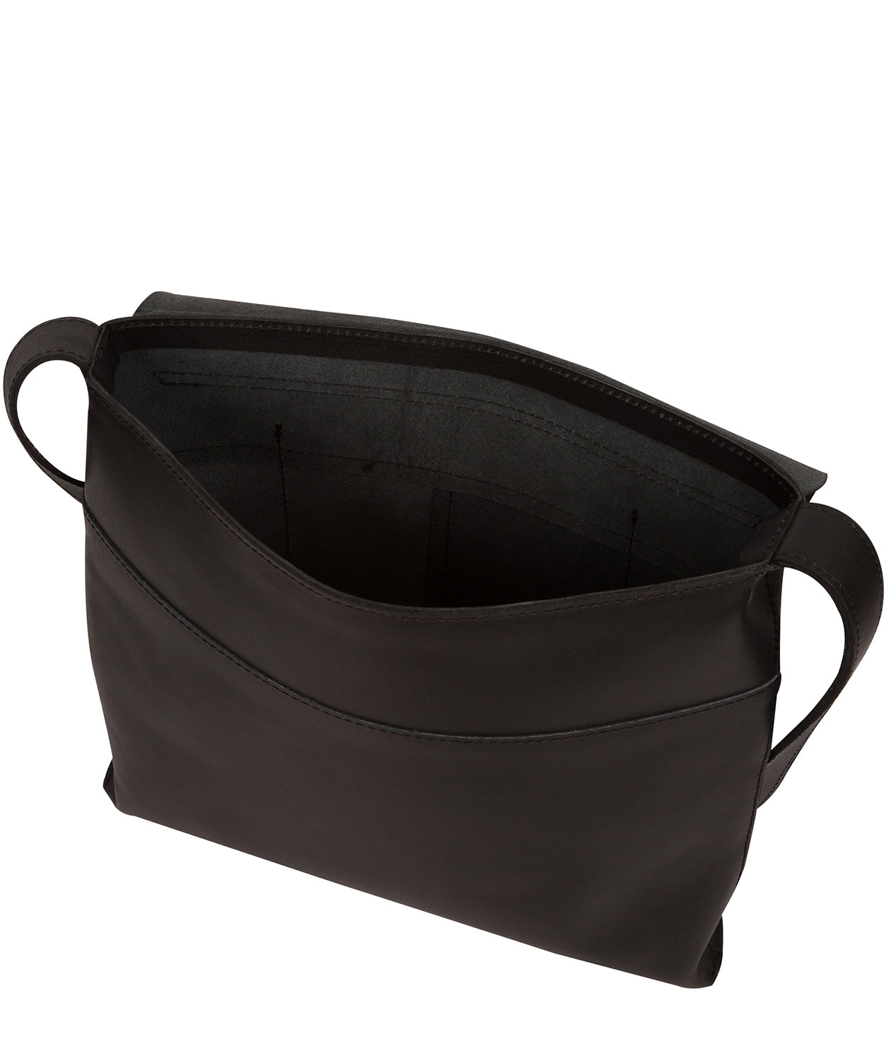 'Bale' Jet Black Vegetable-Tanned Leather Tote Bag