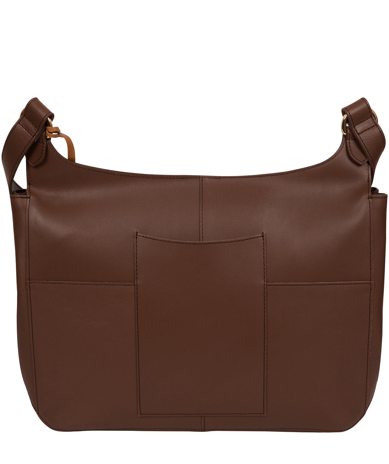 'Leto' Ombre Chestnut Vegetable Tanned Leather Cross Body Bag