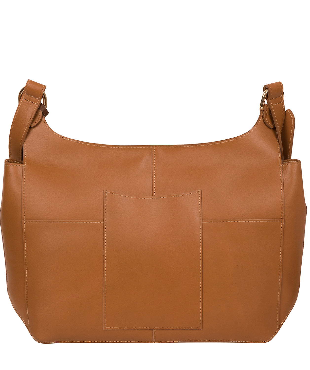 'Leto' Saddle Tan Leather Cross Body Bag