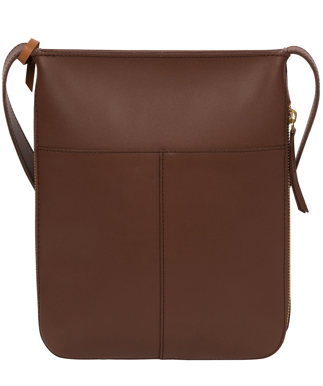 'Lautner' Ombre Chestnut Vegetable Tanned Leather Cross Body Bag