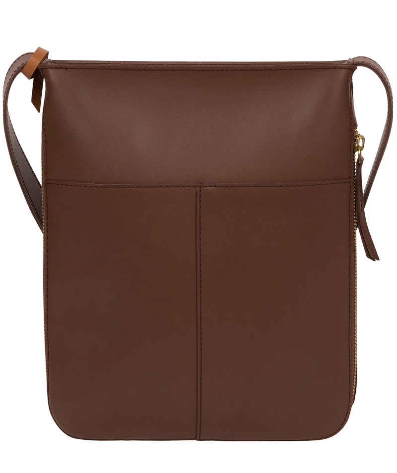 Chestnut Leather Crossbody Bag 'Lautner' by Conkca London – Pure Luxuries  London
