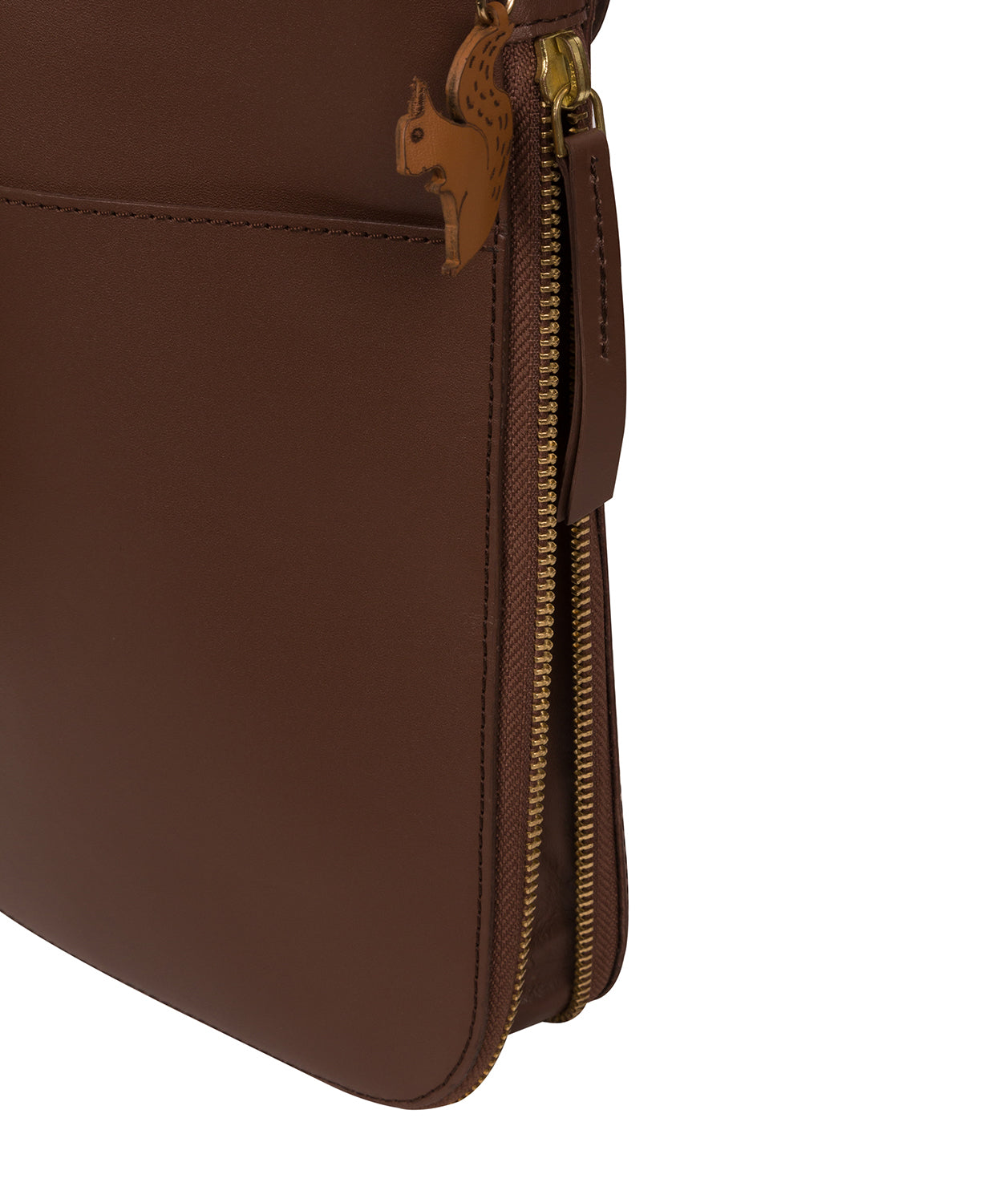 'Lautner' Ombre Chestnut Vegetable Tanned Leather Cross Body Bag