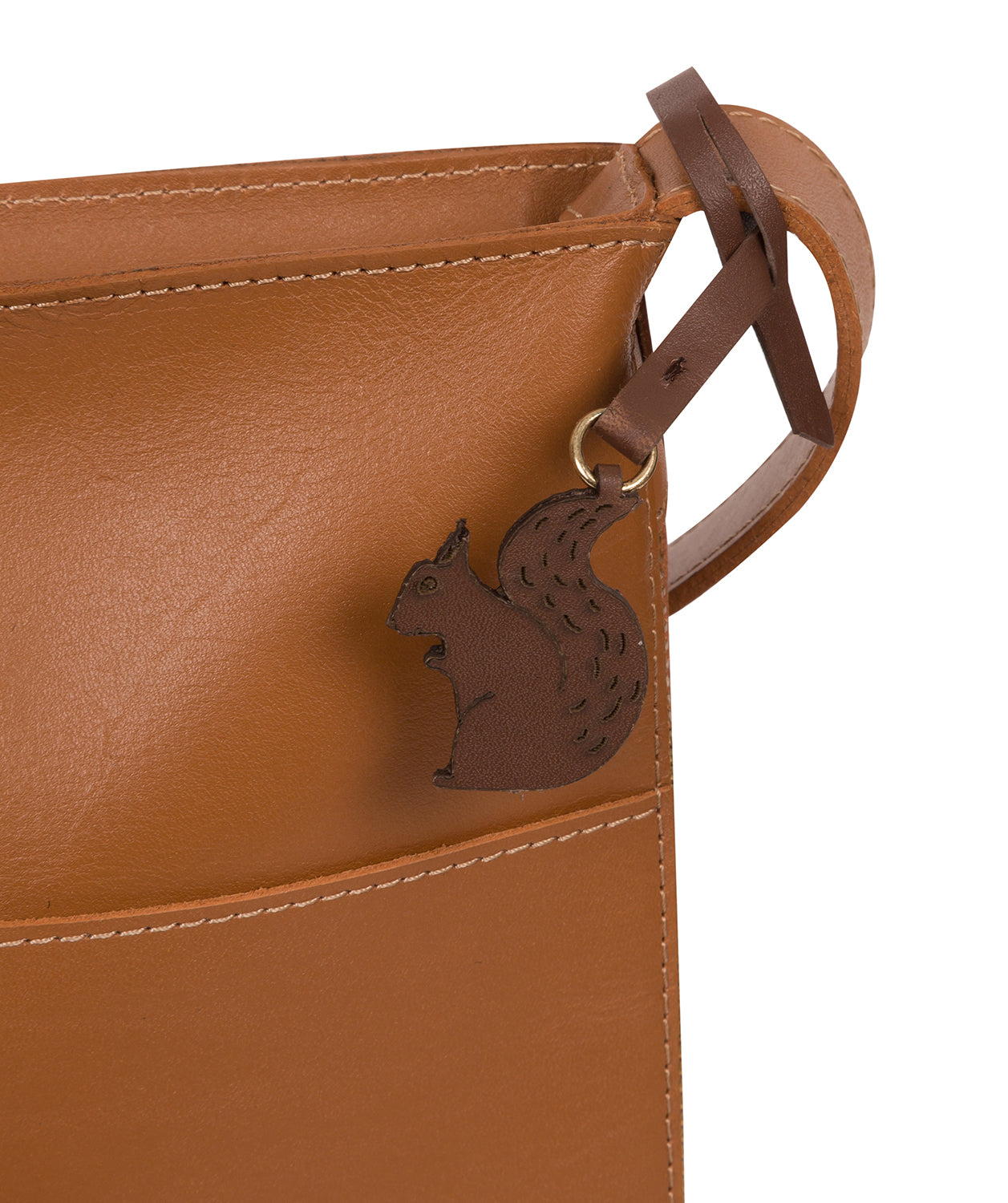 'Lautner' Saddle Tan Vegetable Tanned Leather Cross Body Bag