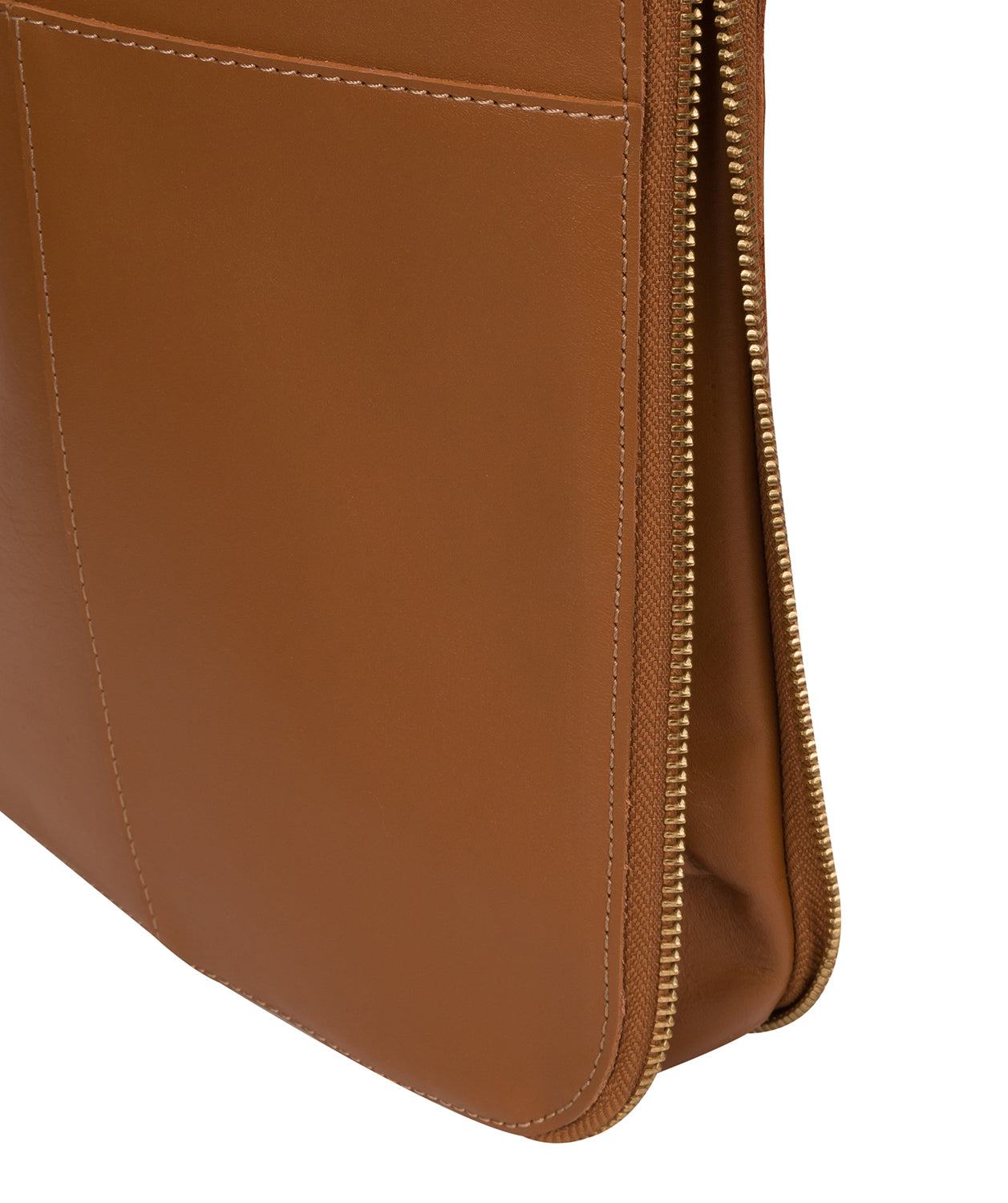 'Lautner' Saddle Tan Vegetable Tanned Leather Cross Body Bag