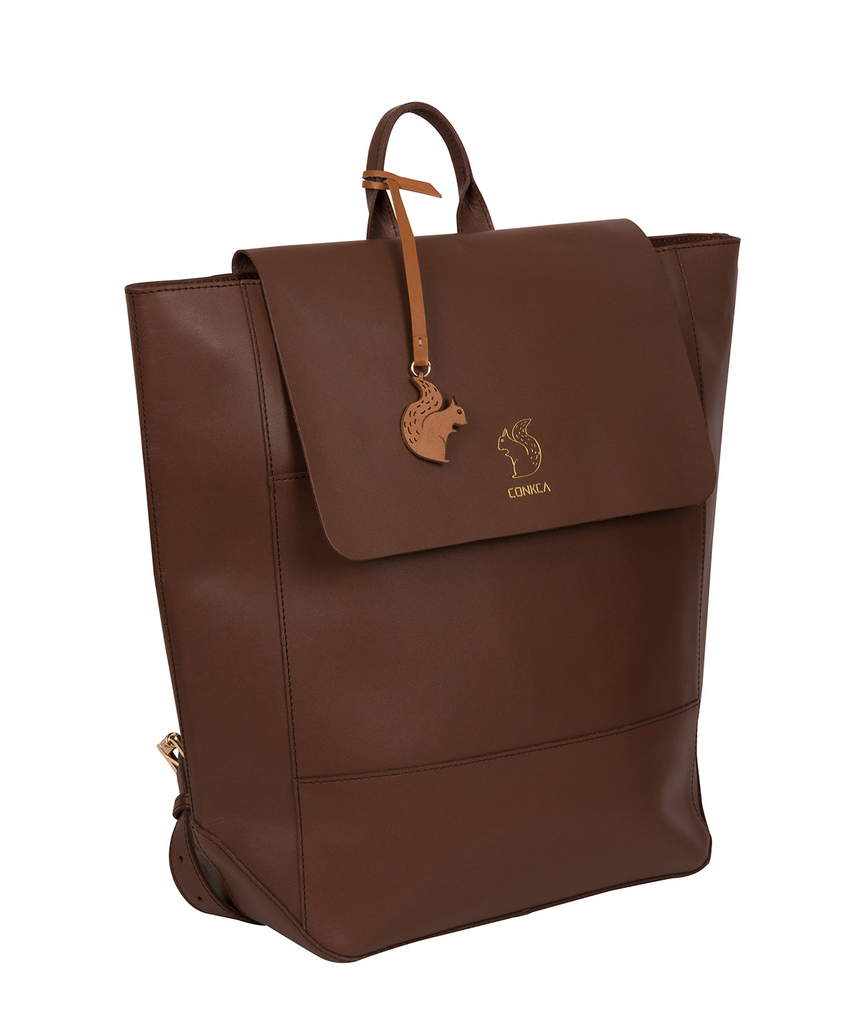 'Butler' Ombre Chestnut Vegetable-Tanned Leather Backpack