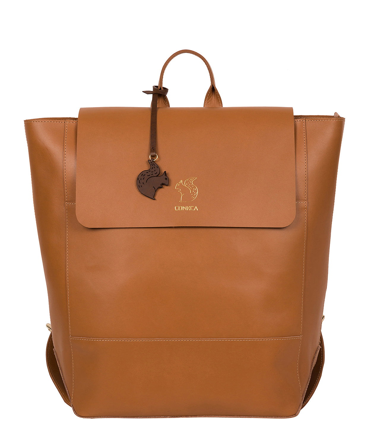 'Butler' Saddle Tan Vegetable-Tanned Leather Backpack