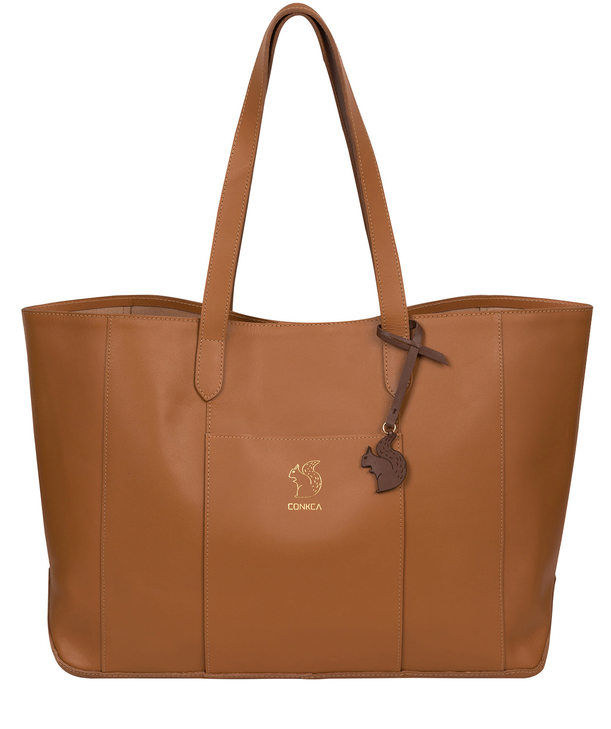 'Ginny' Saddle Tan Vegetable-Tanned Leather Tote Bag