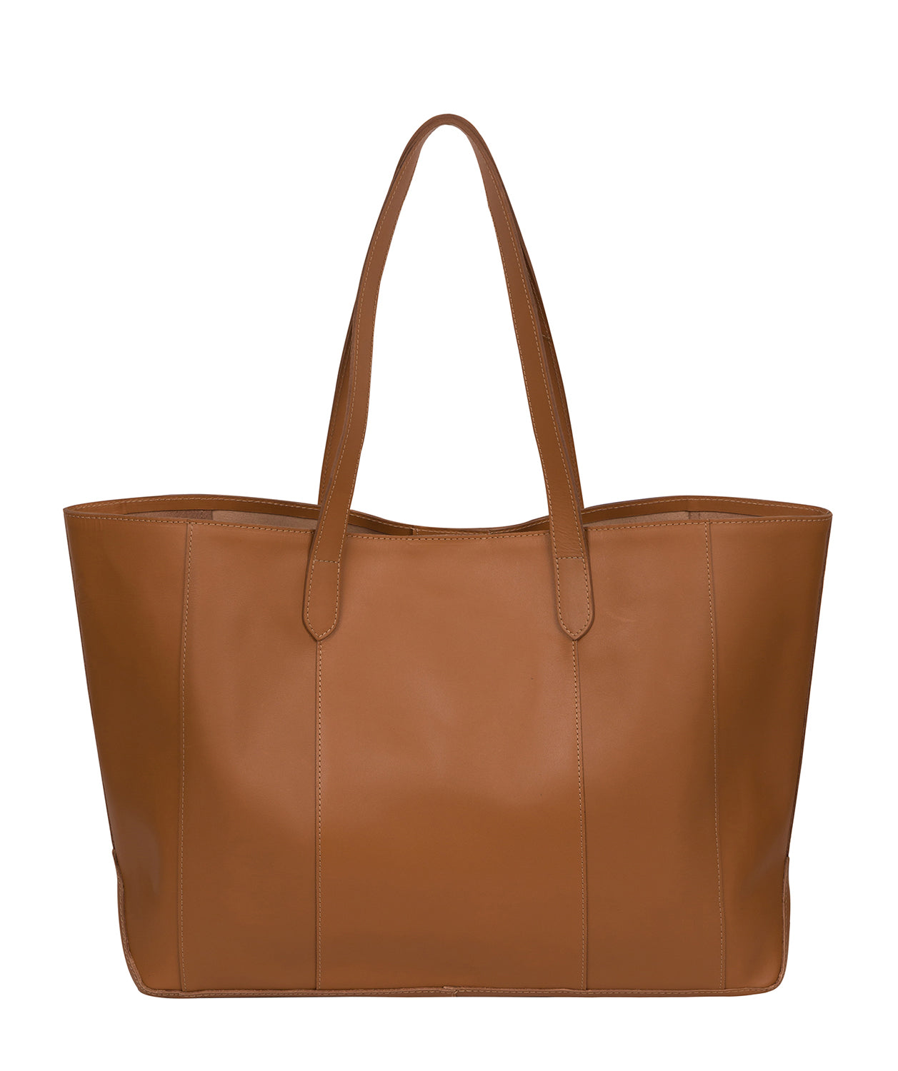 'Ginny' Saddle Tan Vegetable-Tanned Leather Tote Bag