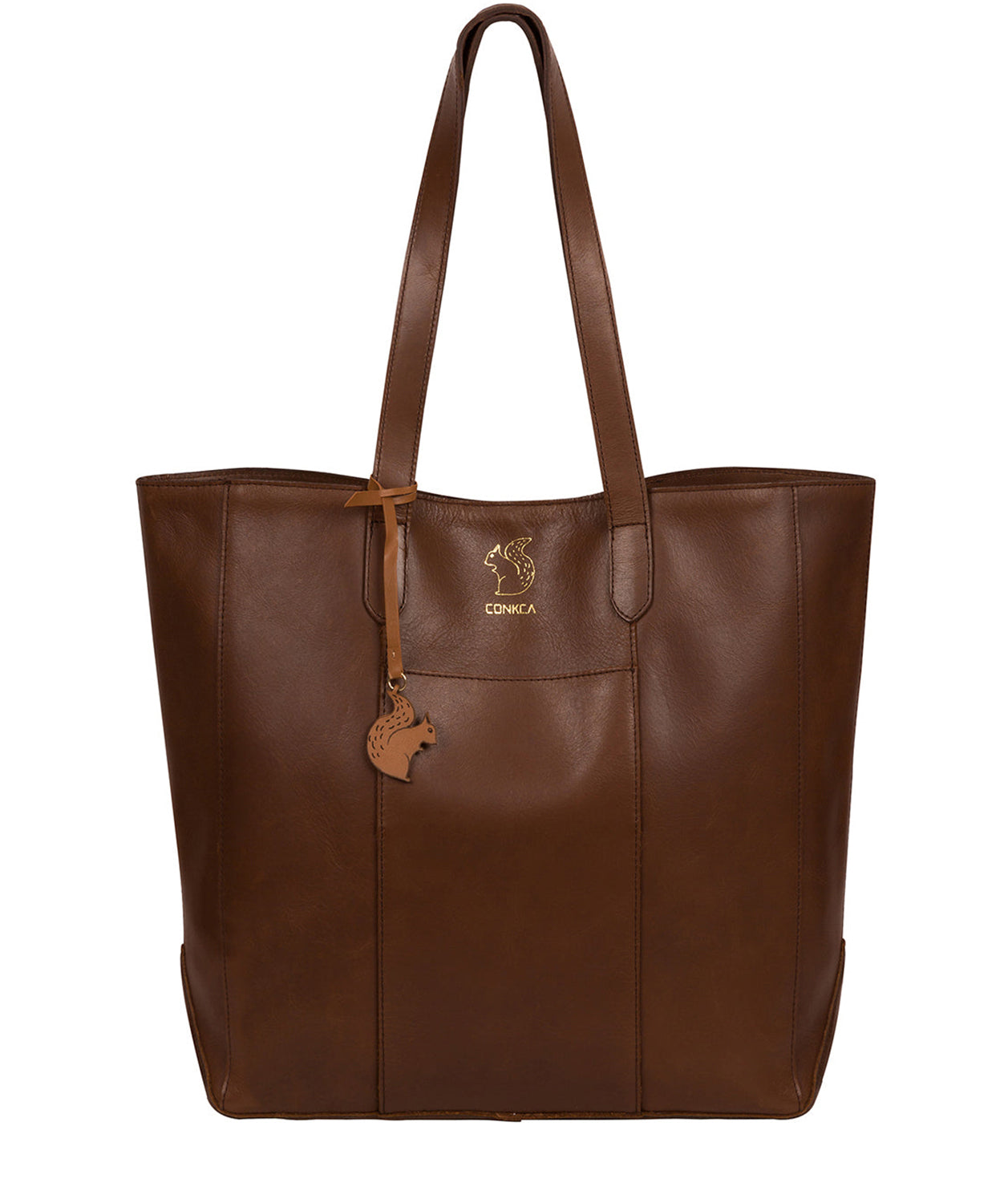 'Hardy' Ombre Chestnut Vegetable-Tanned Leather Tote Bag