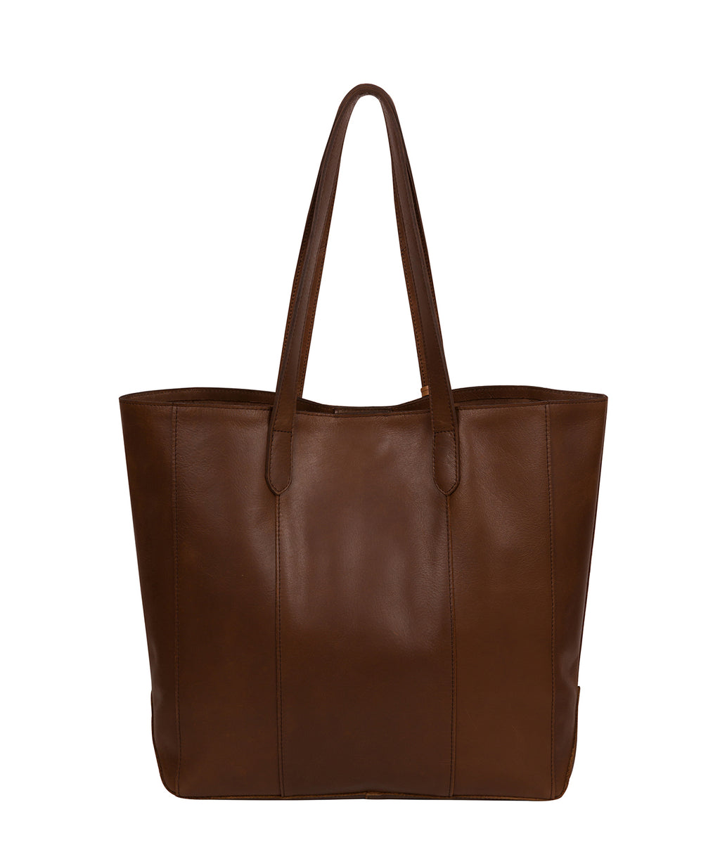 Chestnut Leather Tote Bag 'Hardy' by Conkca London – Pure Luxuries London