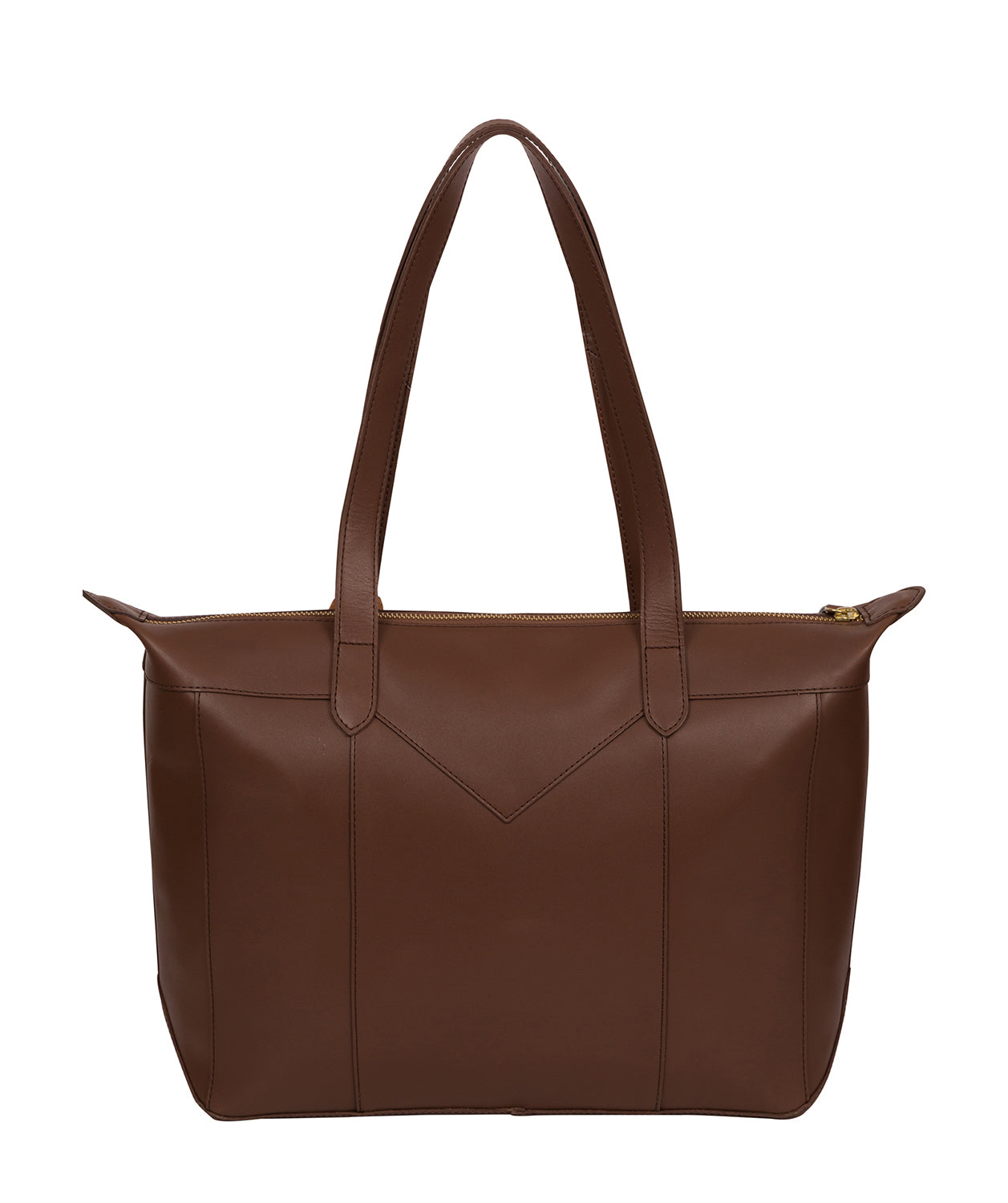 'Molly' Ombre Chestnut Vegetable-Tanned Leather Tote Bag