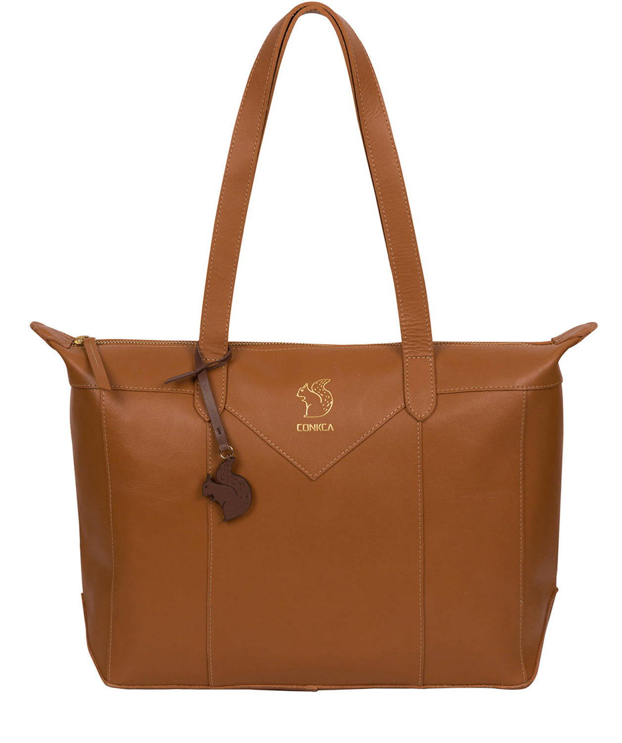 'Molly' Saddle Tan Vegetable-Tanned Leather Shoulder Bag