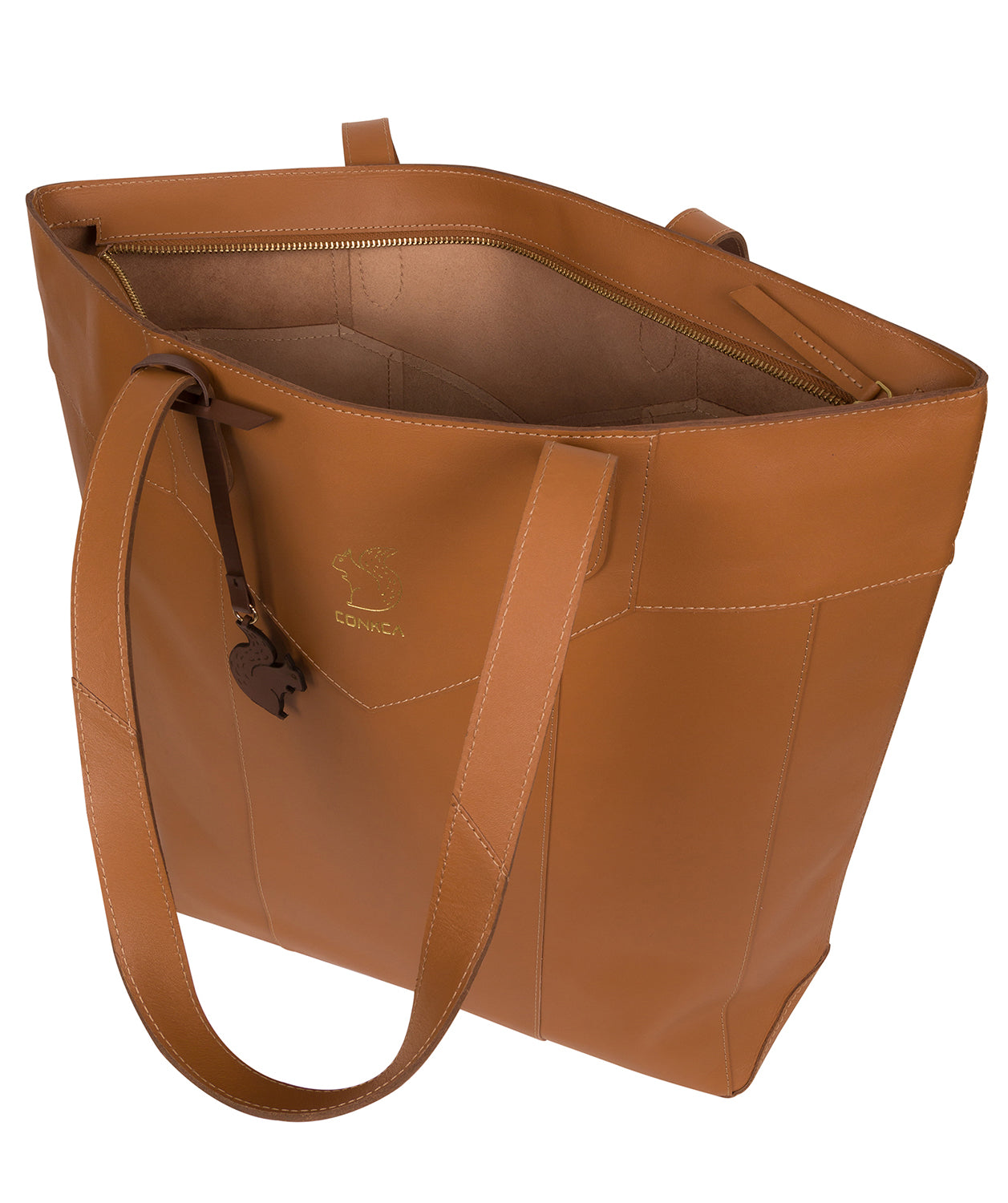 Tan Leather Tote Bag Eliza By Conkca London Pure Luxuries London 